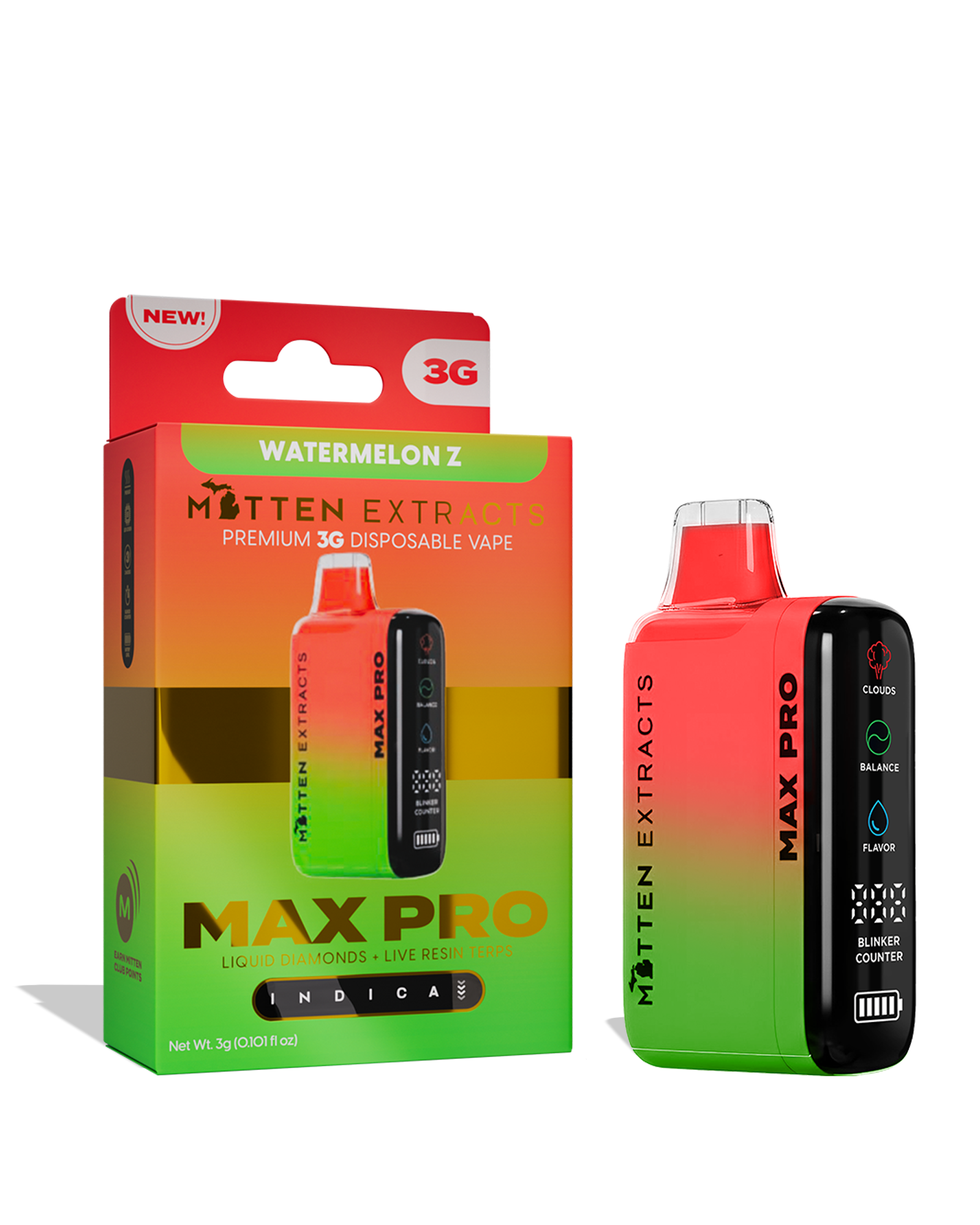 Watermelon Z Max Pro Disposable Cart 3g, 1 of 1