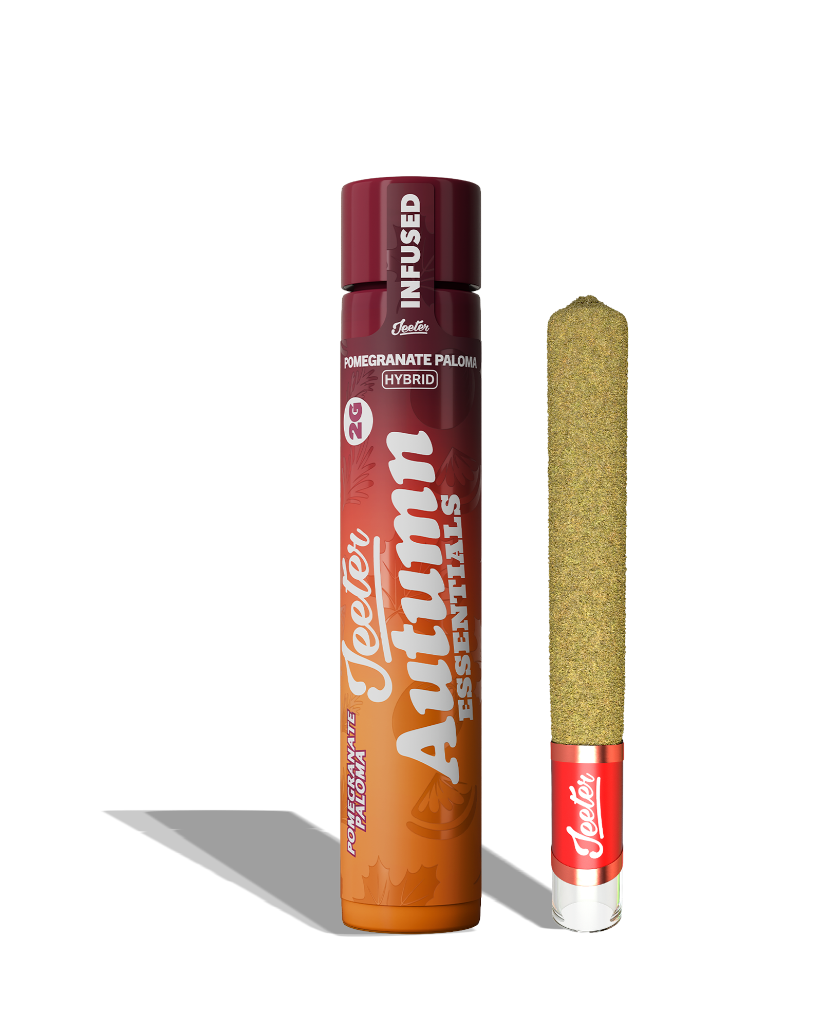 Live Rosin Enhanced Jeeter XL Pomegranate Palmoa Infused Preroll 2g, 1 of 1