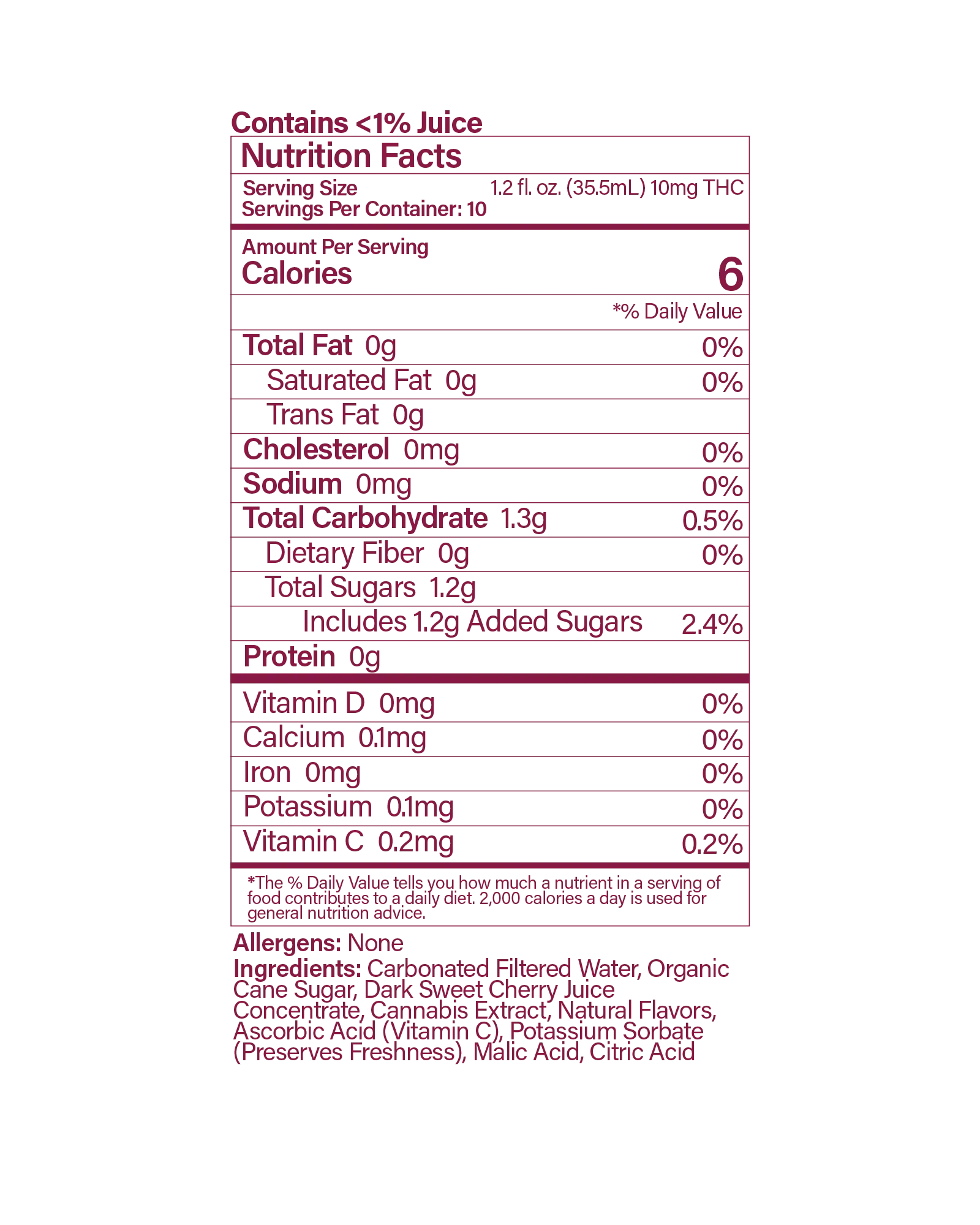 Buzzn Max Cherry Seltzer 100mg, 2 of 2