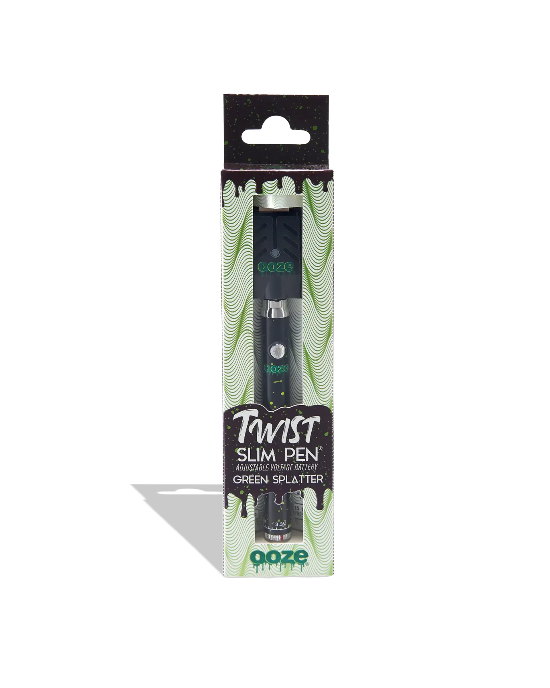 Slim Pen Twist Battery + Smart Usb - Green Splatter