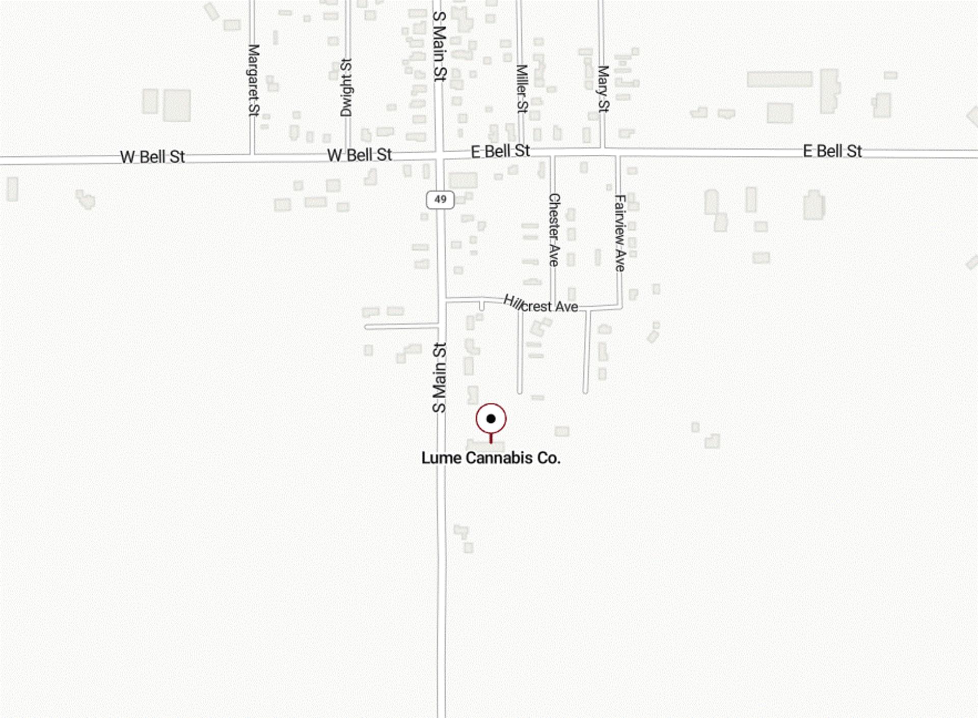 Location of Lume Cannabis dispensary in Camden, MI