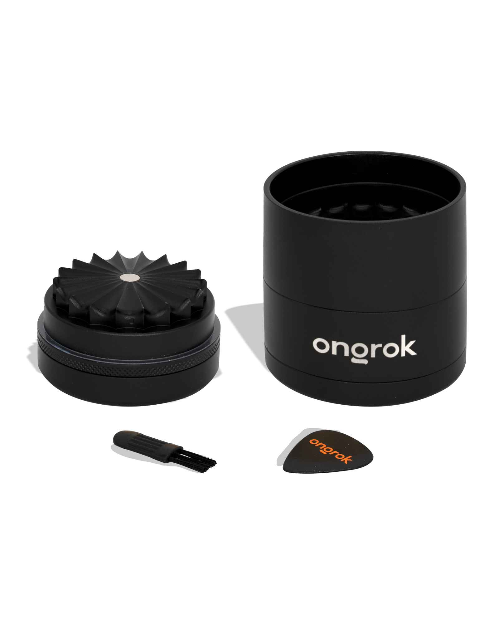 5-Piece Toothless Grinder - Black, 1 of 3