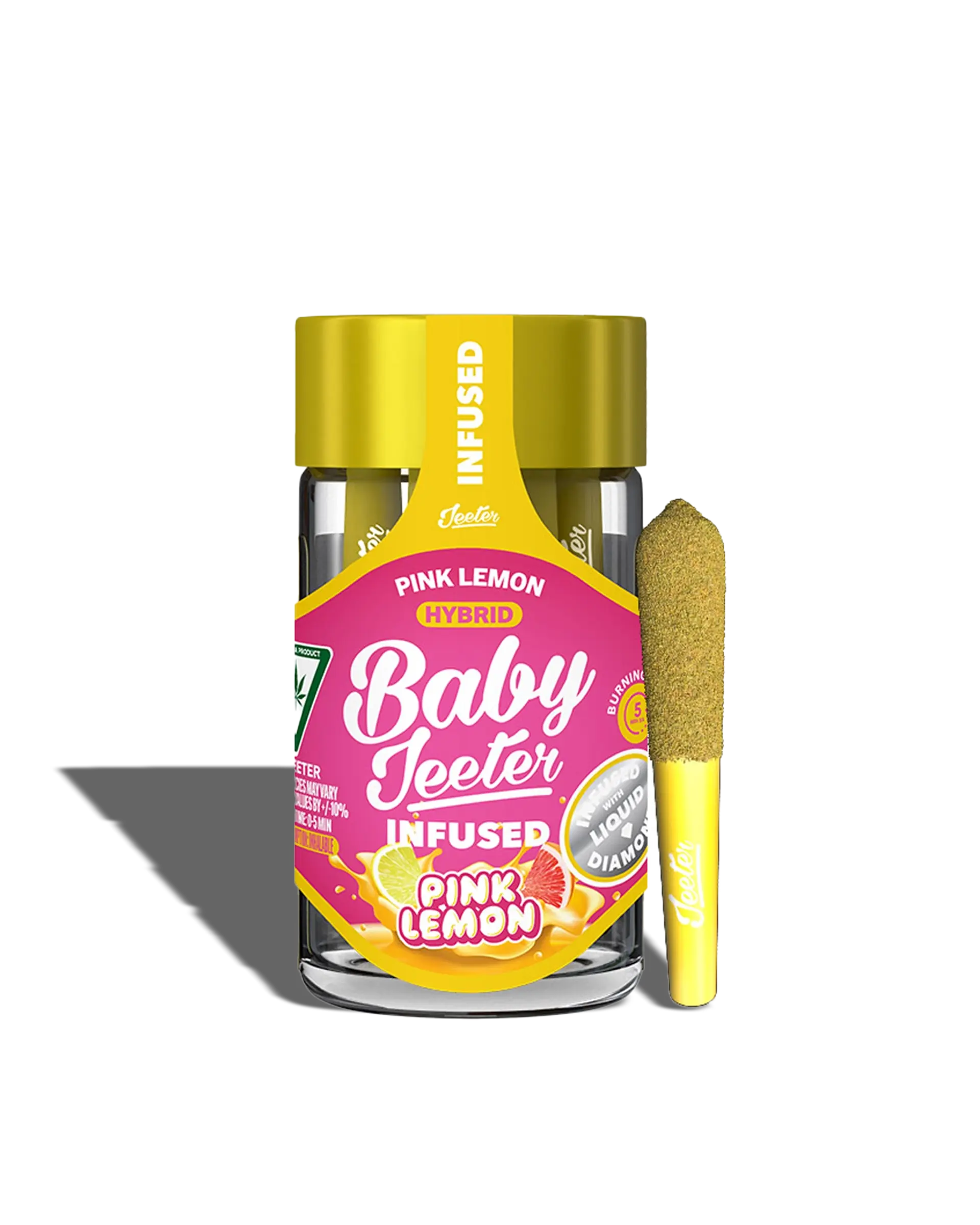 Baby Jeeter Pink Lemon Infused Preroll 5-pack
