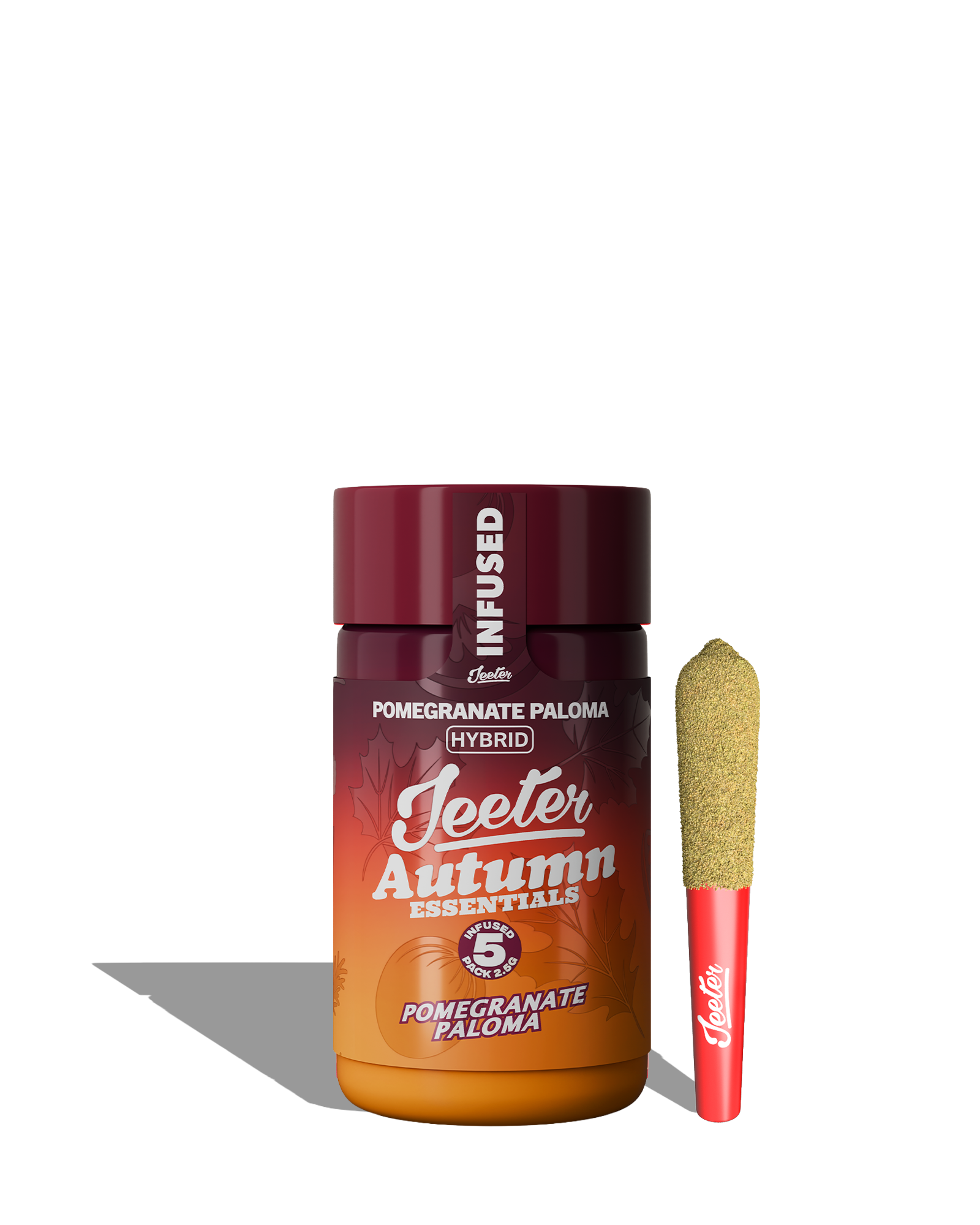 Live Rosin Enhanced Baby Jeeter Pomegranate Paloma Infused Preroll 5-pack, 1 of 1