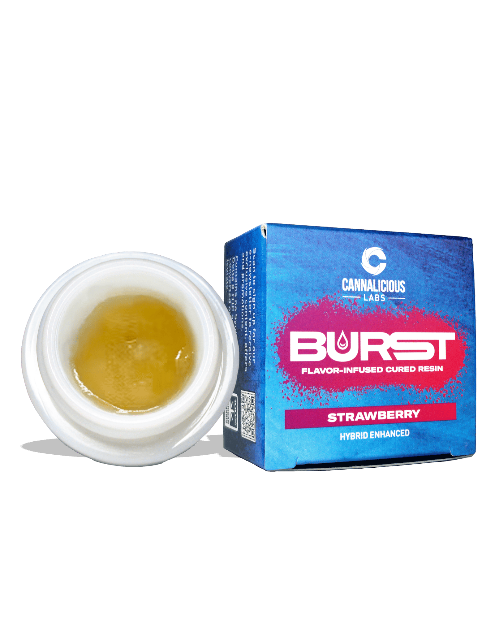 Strawberry Burst Cured Resin 2g