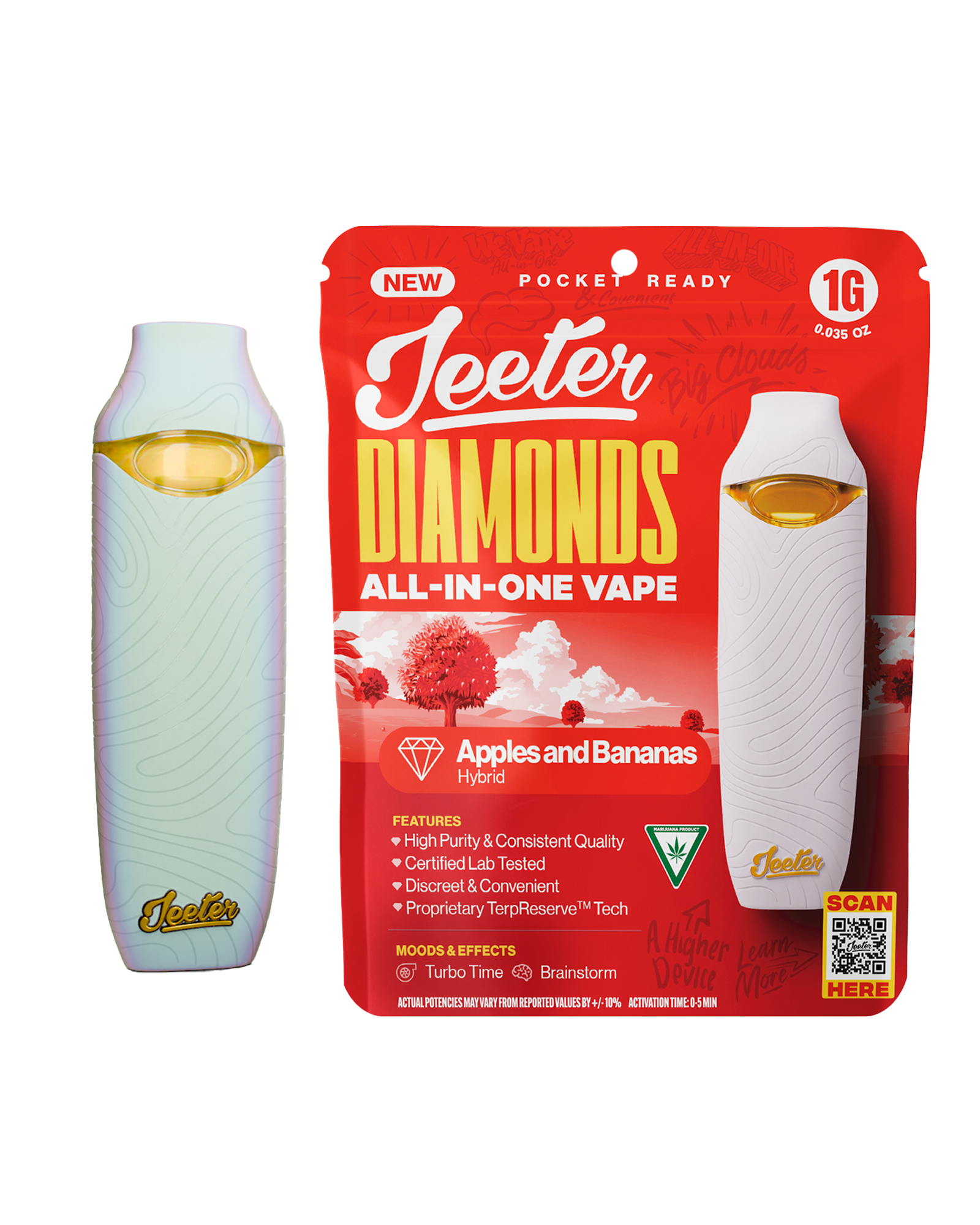 Apples & Bananas Disposable Cart 1g, 1 of 1