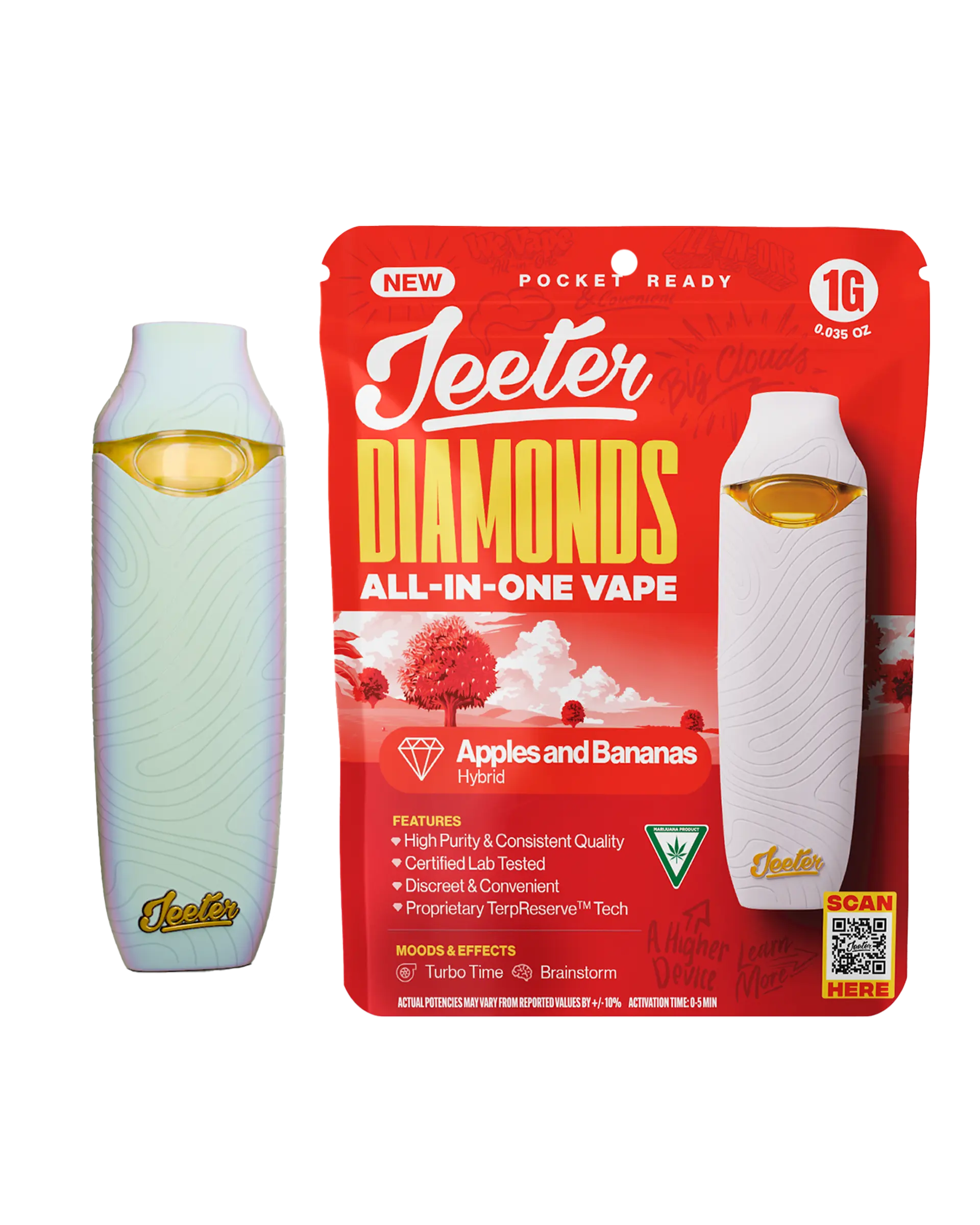 Apples & Bananas Disposable Cart 1g