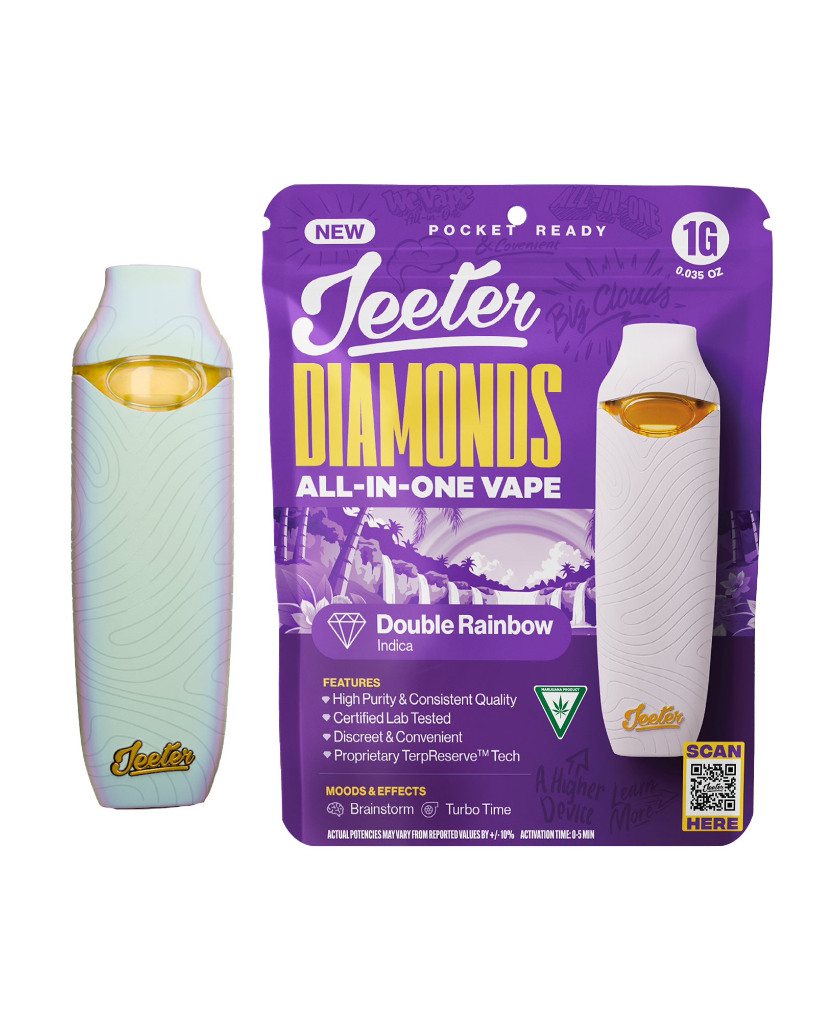 Double Rainbow Disposable Cart 1g, 1 of 1