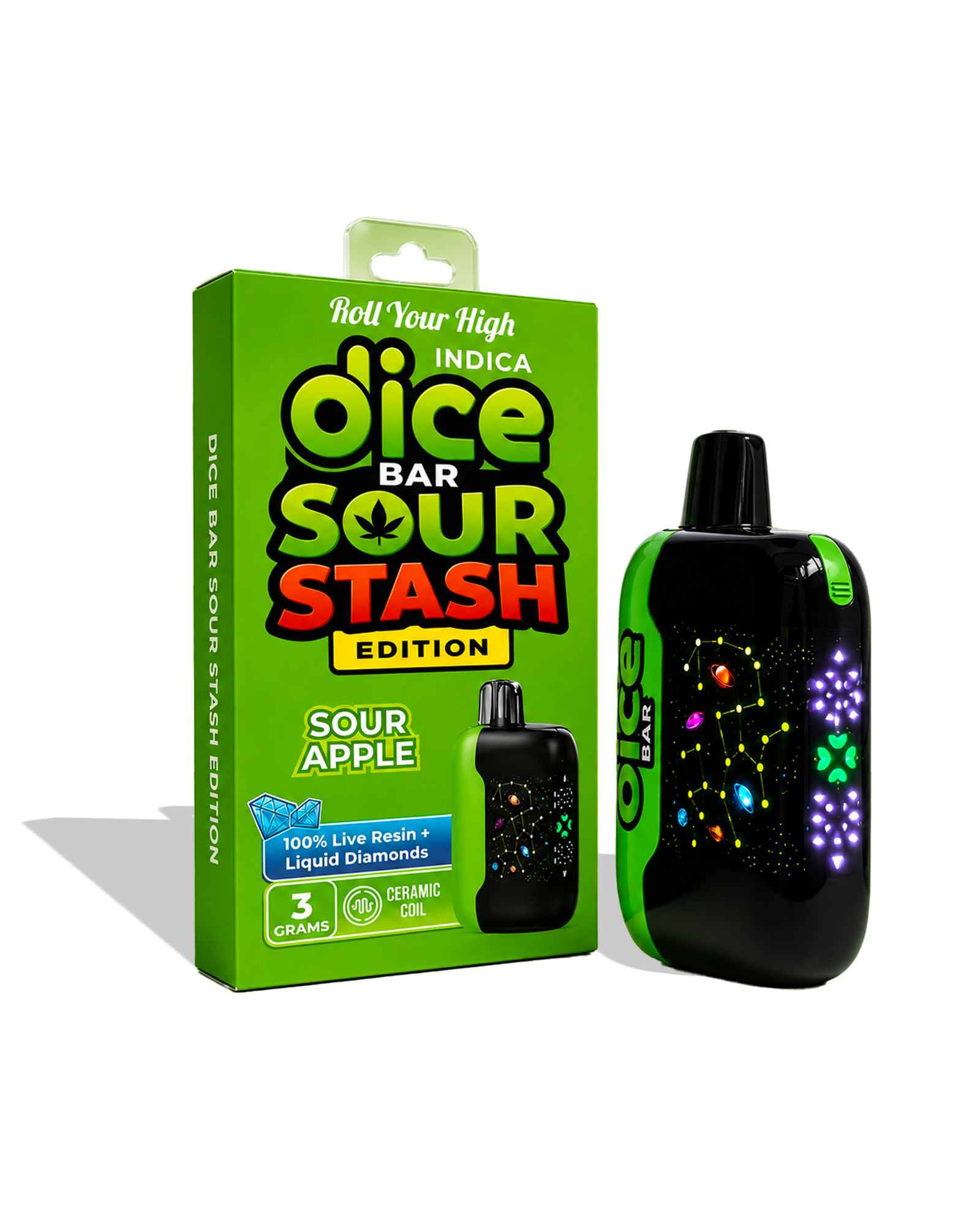 Sour Apple Live Resin Disposable Cart 3g, 1 of 1