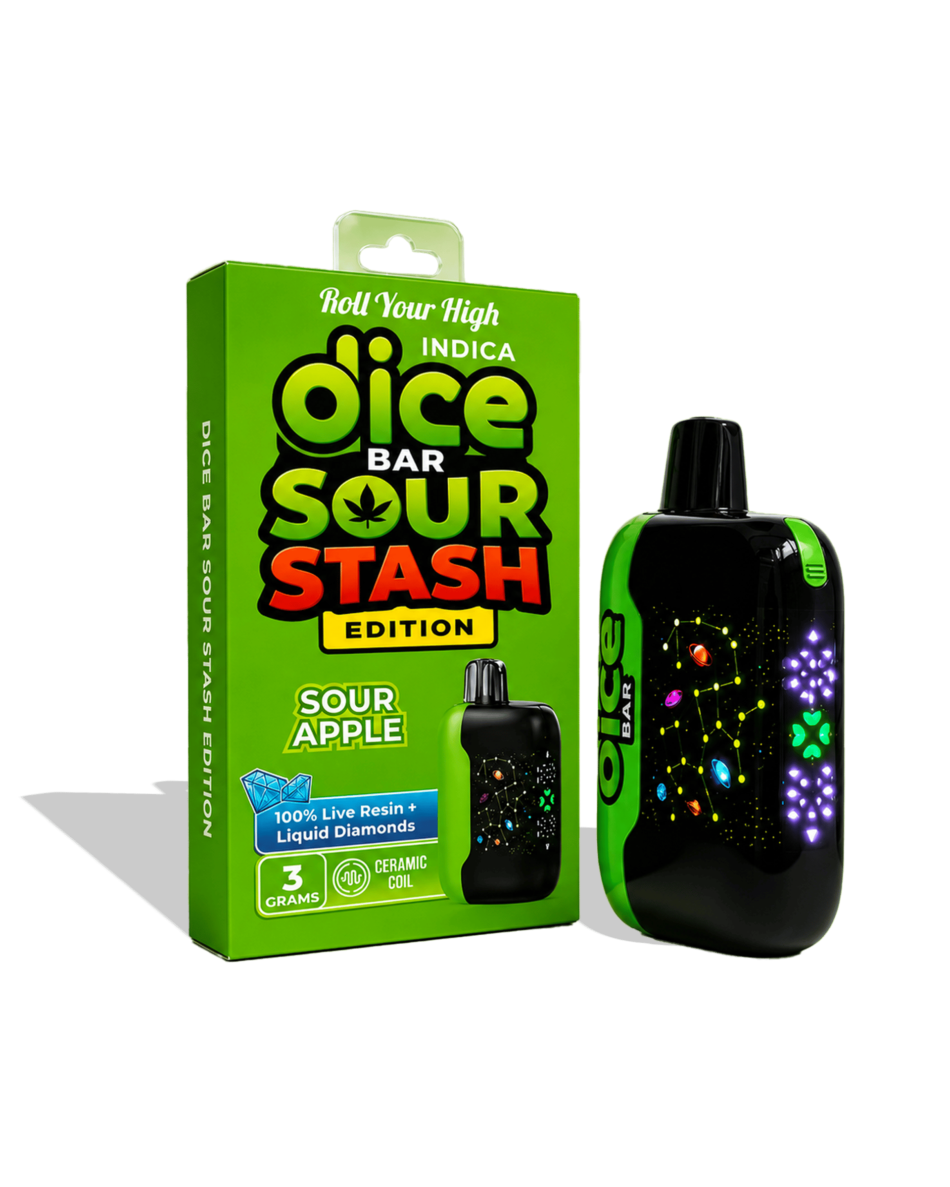 Sour Apple Live Resin Disposable Cart 3g