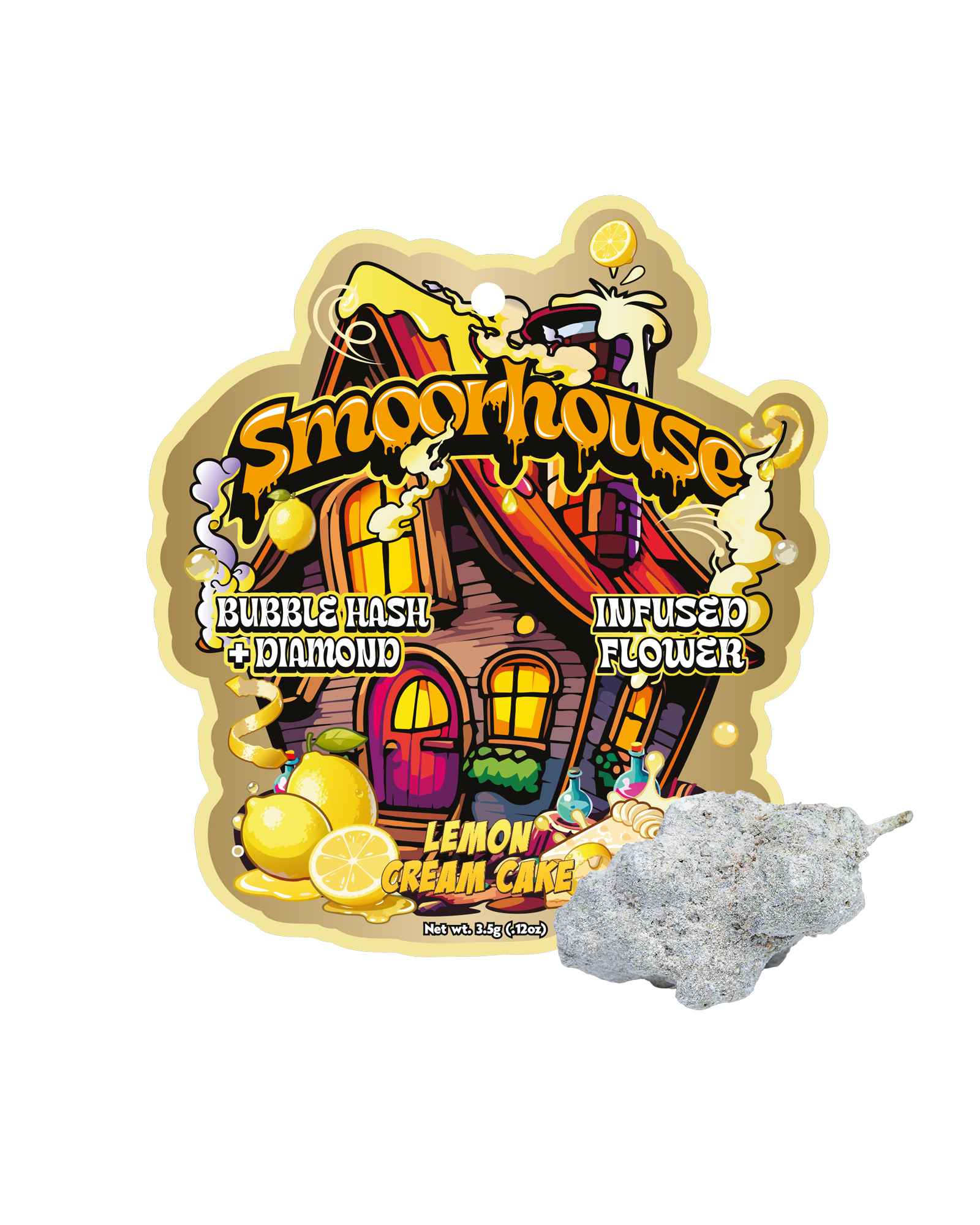 Lemon Cream Cake Bubble Hash Infused Flower 3.5g, 1 of 1