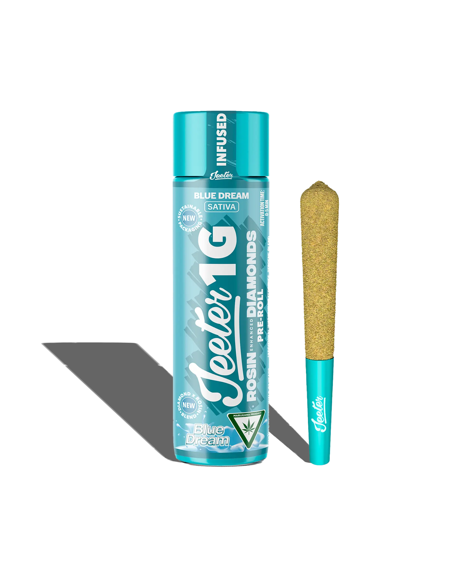 Live Rosin Enhanced Jeeter Blue Dream Infused Preroll 1g