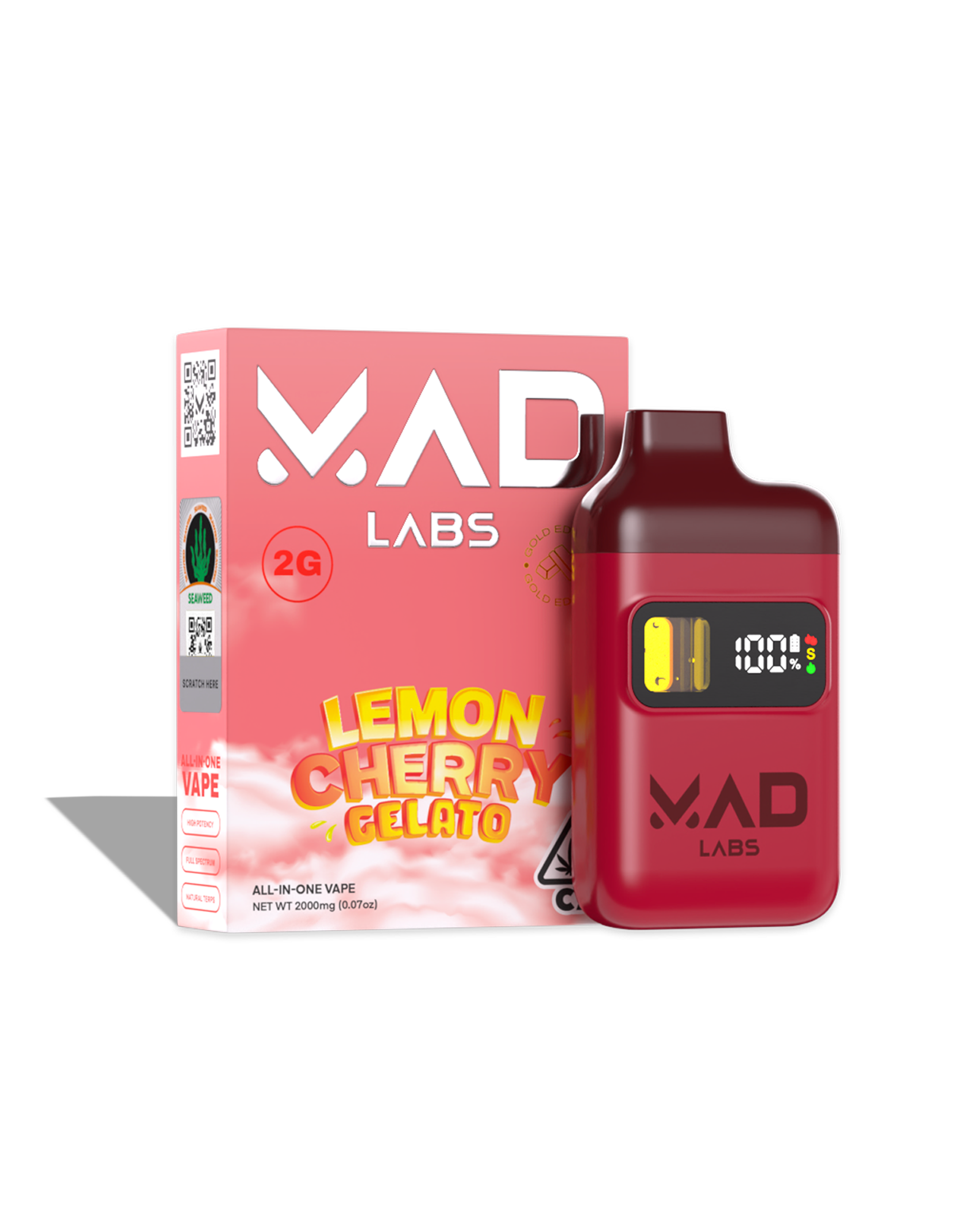Lemon Cherry Gelato Disposable Cart 2g, 1 of 1