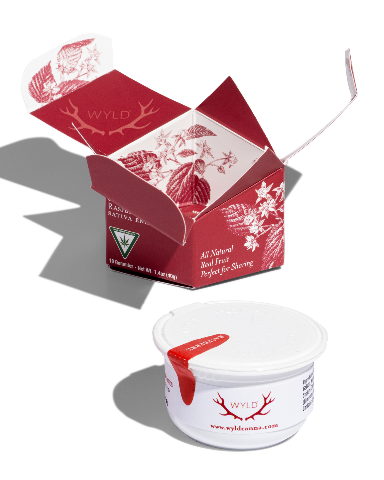 Raspberry Gummies 10x10mg, 3 of 4