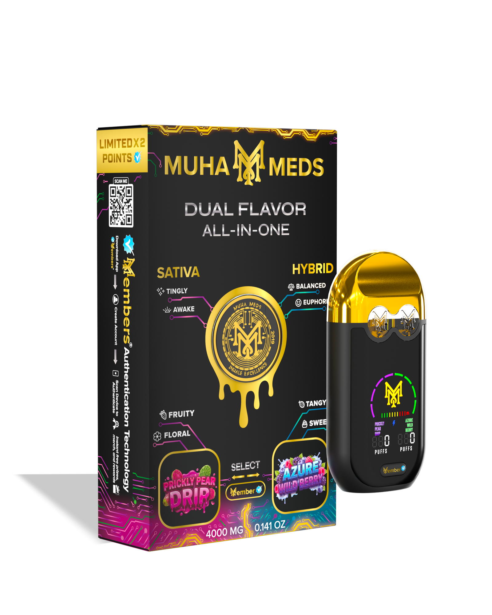 Prickly Pear Drip X Azure Wild Berry Disposable Cart 4g, 1 of 1