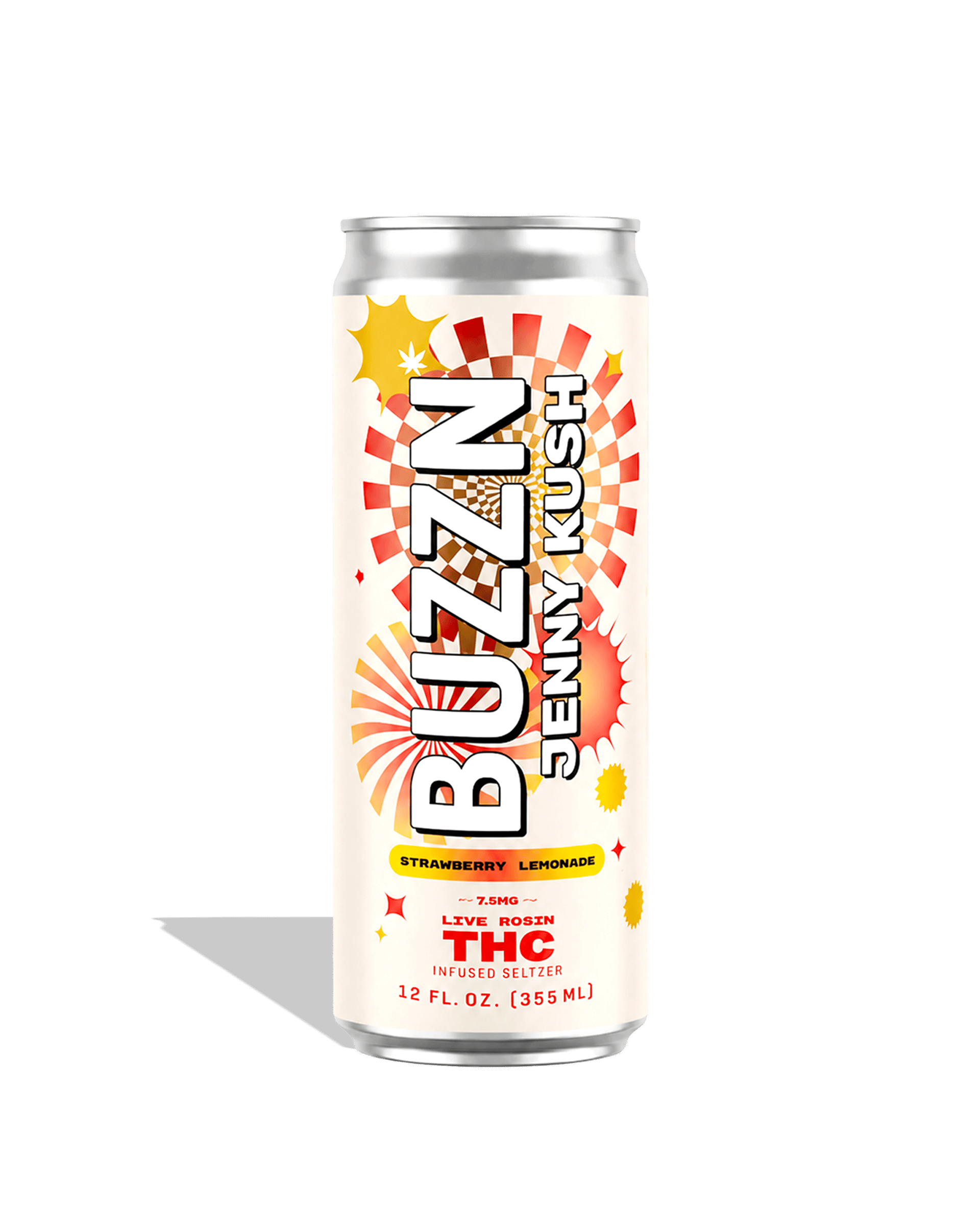 Buzzn X Jenny Kush Live Rosin Strawberry Lemonade Seltzer 7.5g