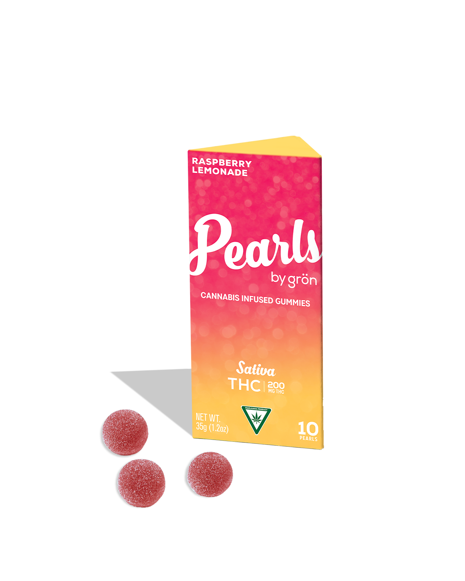 Raspberry Lemonade Pearls Gummies 10x20mg, 1 of 1