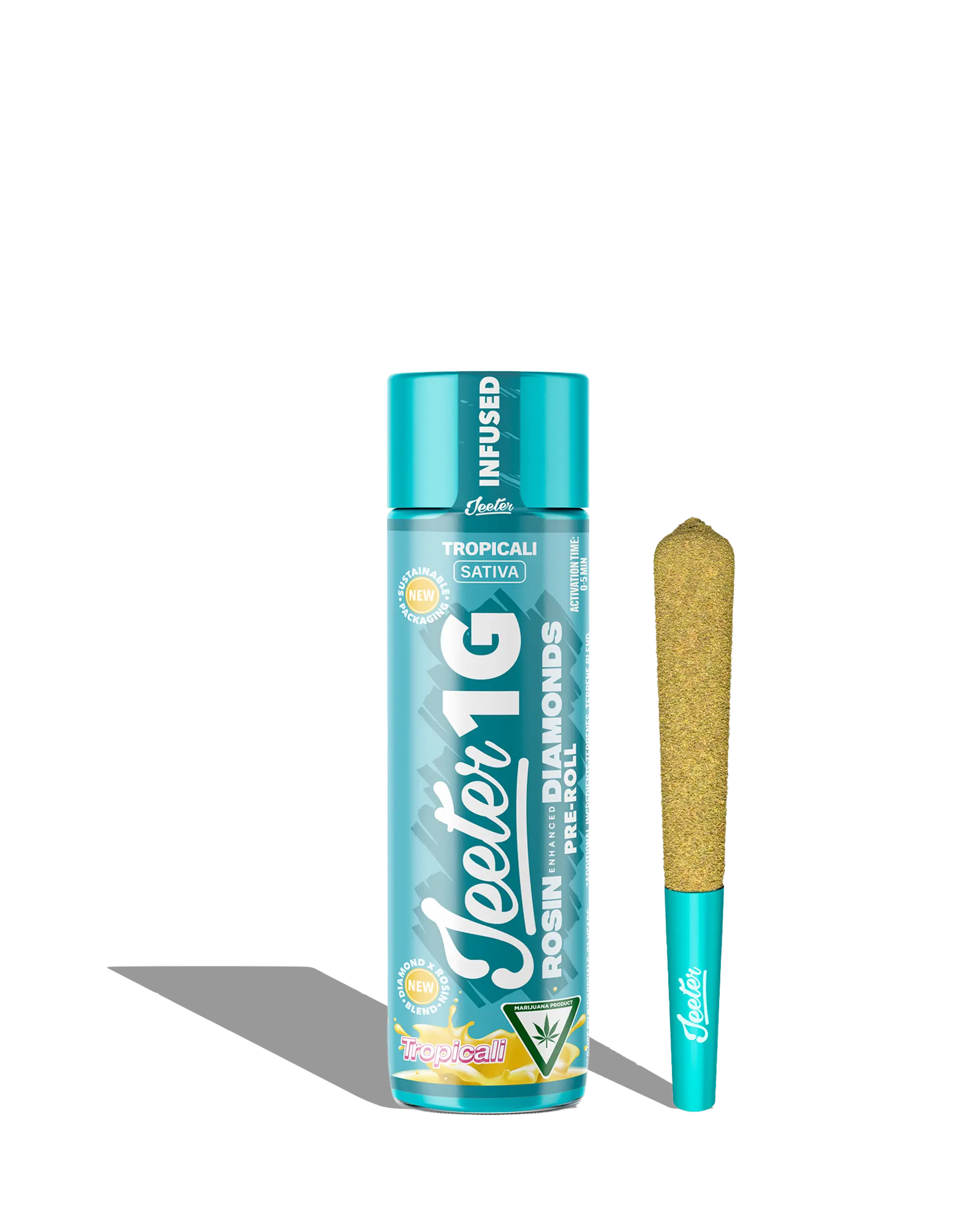 Live Rosin Enhanced Jeeter Tropicali Infused Preroll 1g