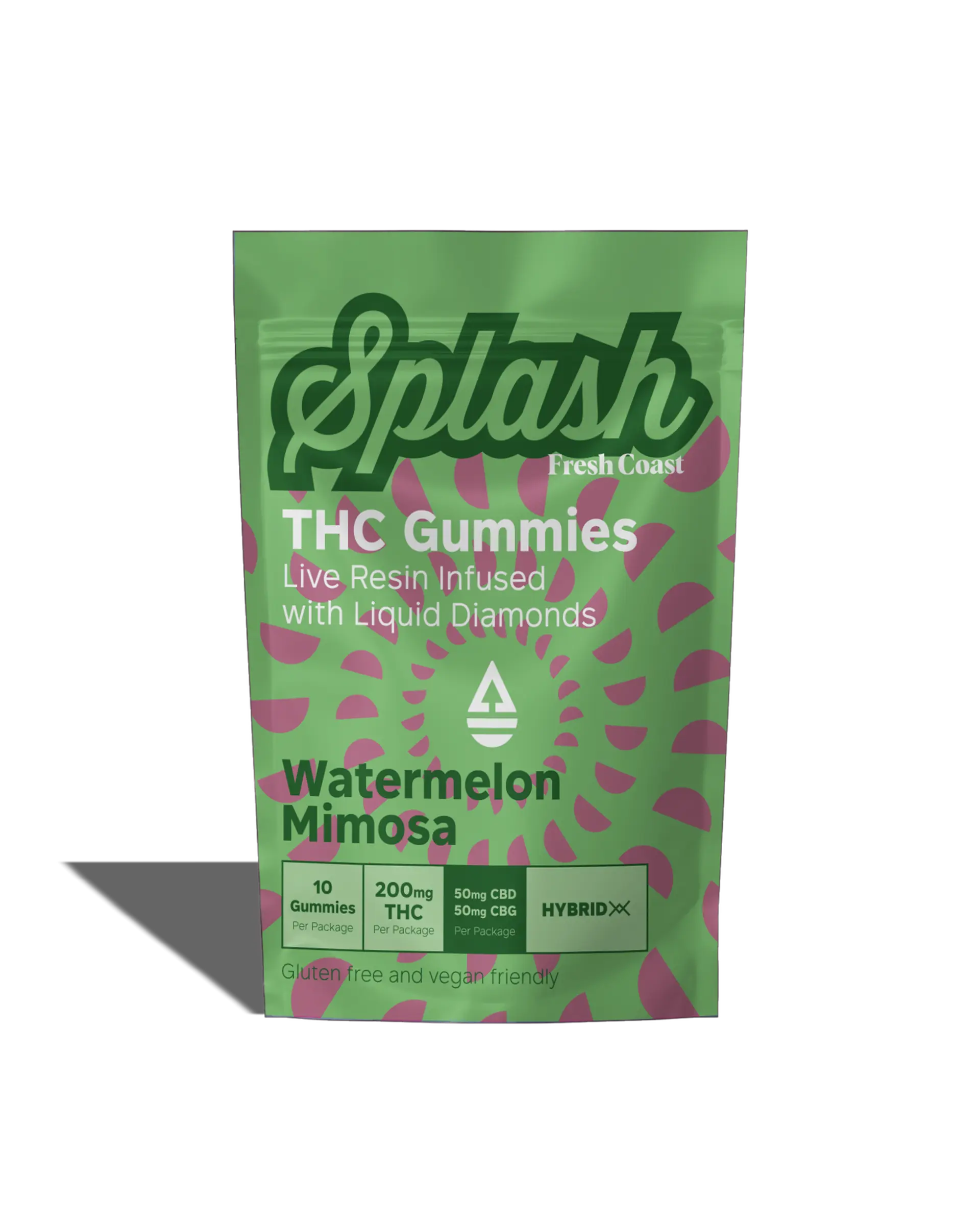 Watermelon Mimosa Live Resin Infused Gummies 10x20mg