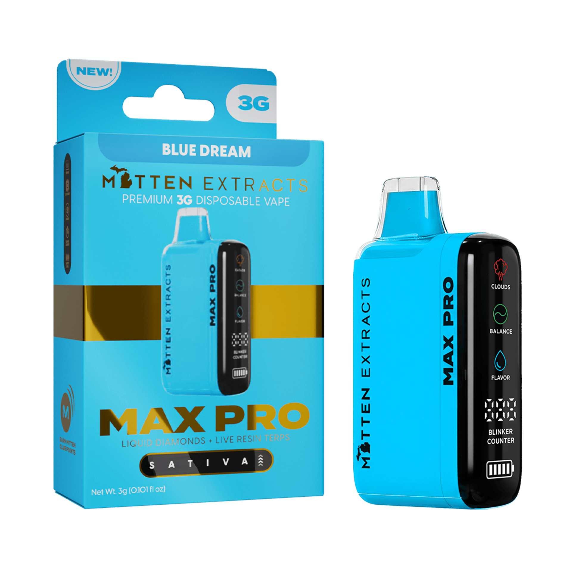 Blue Dream Max Pro Disposable Cart 3g