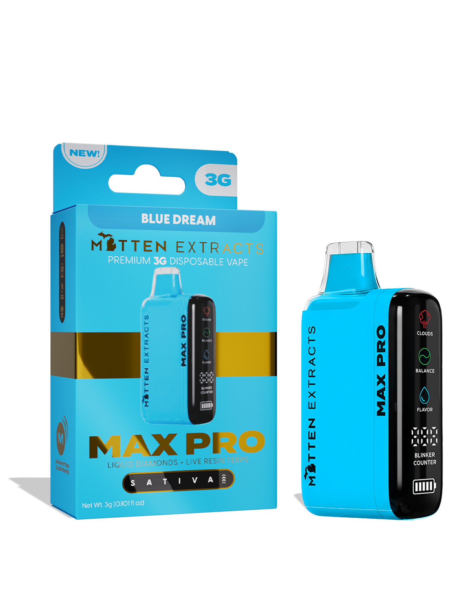 Blue Dream Max Pro Disposable Cart 3g, 1 of 1