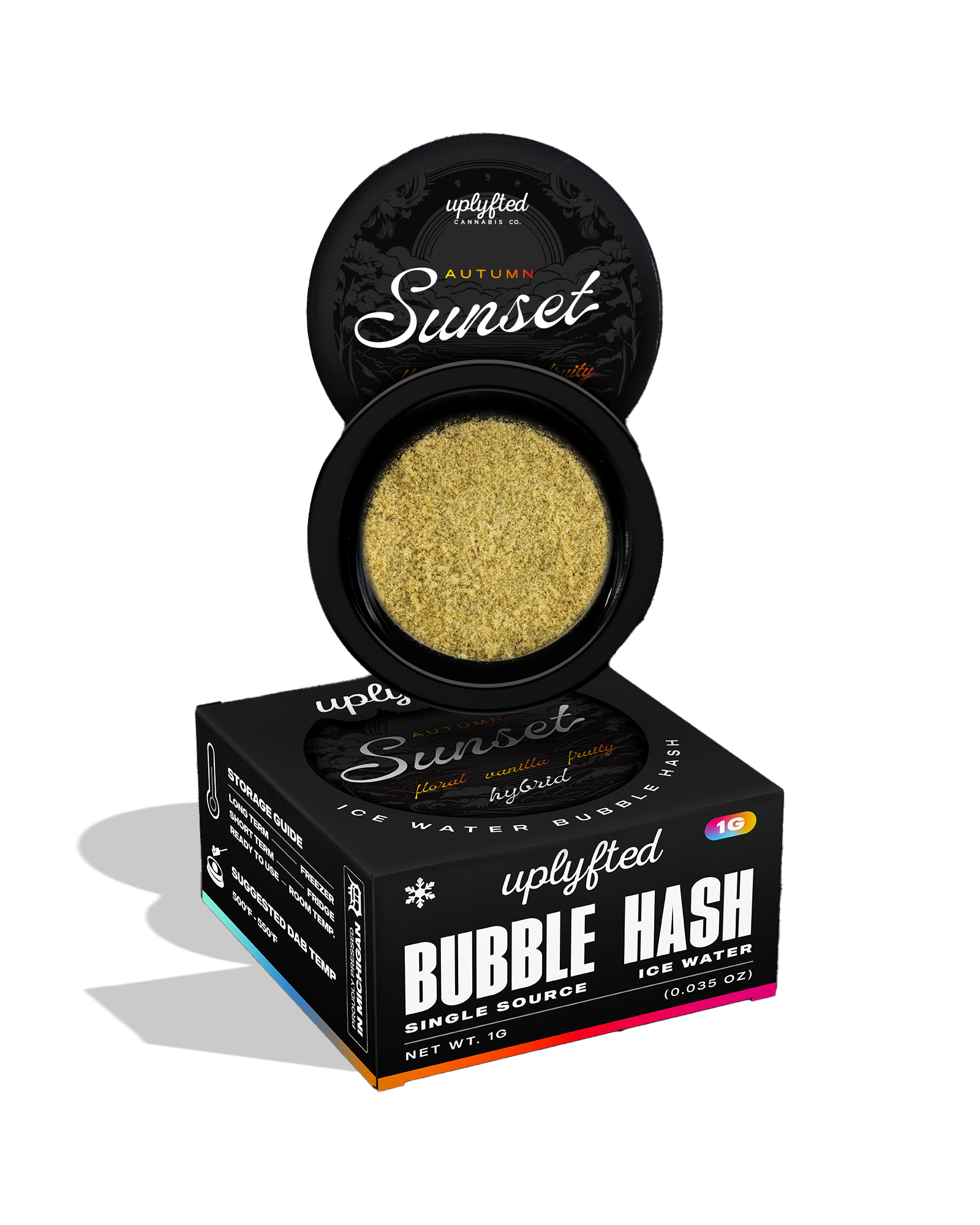 Autumn Sunset Bubble Hash 1g, 1 of 1