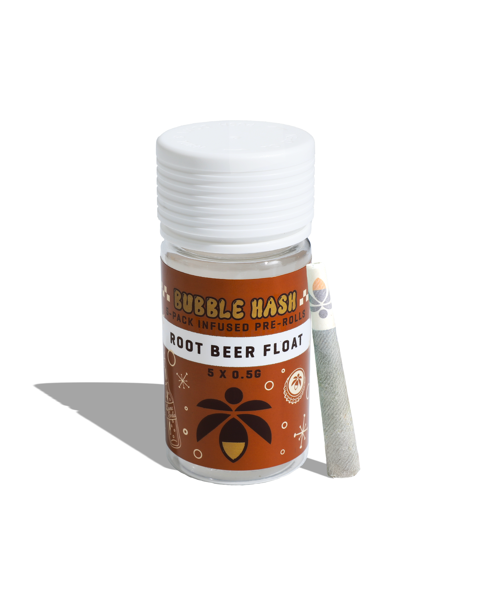 Root Beer Float Bubble Hash Infused Preroll 5-pack, 1 of 1