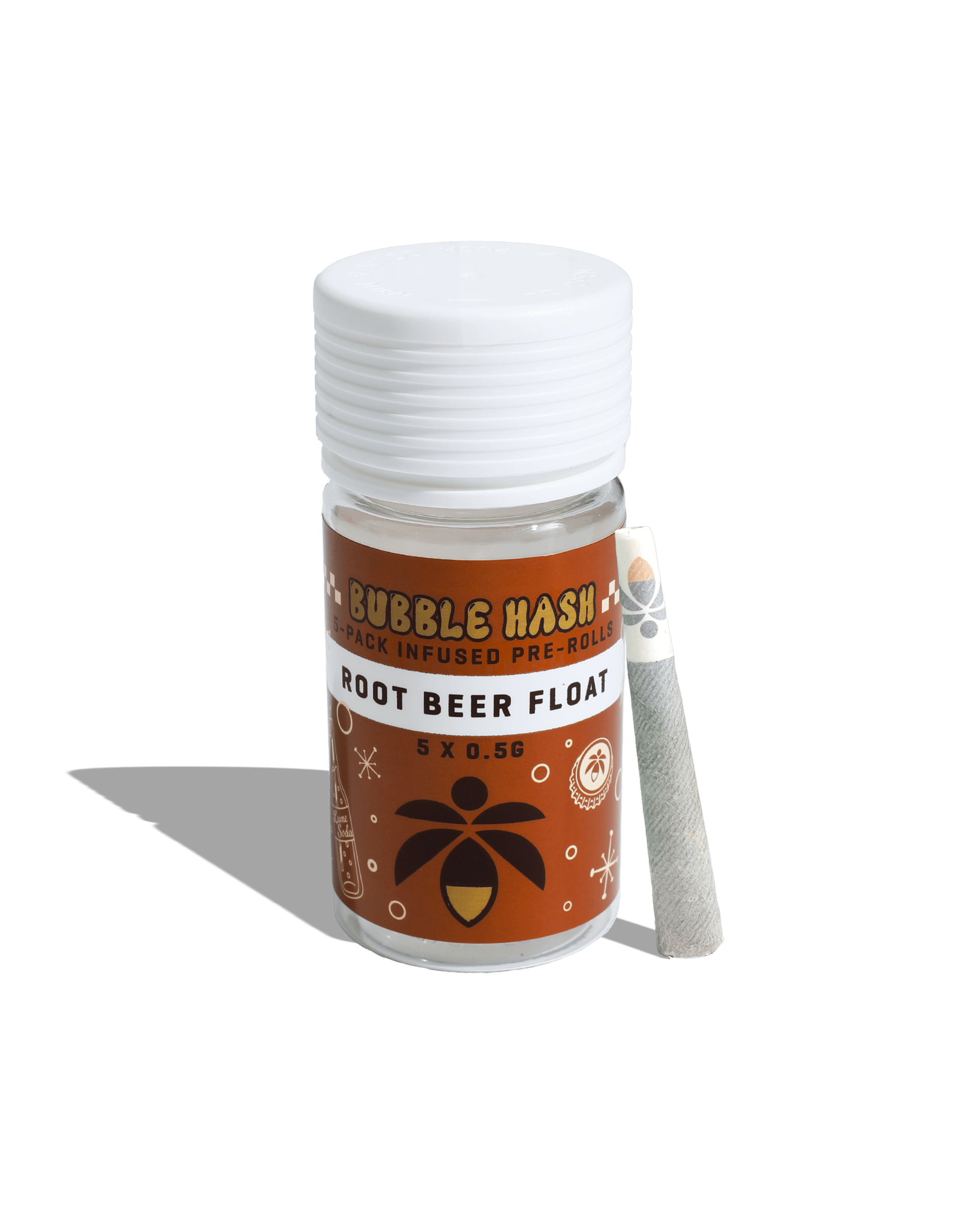Root Beer Float Bubble Hash Infused Preroll 5-pack