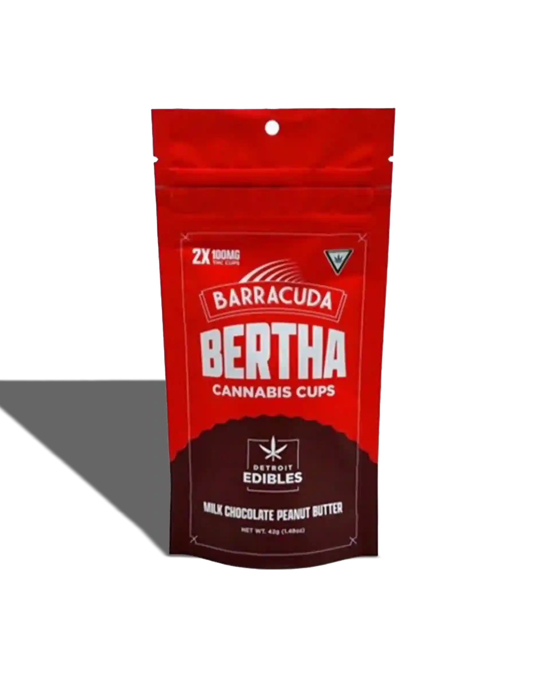 Barracuda Milk Chocolate Peanut Butter Bertha Cups 2x100mg