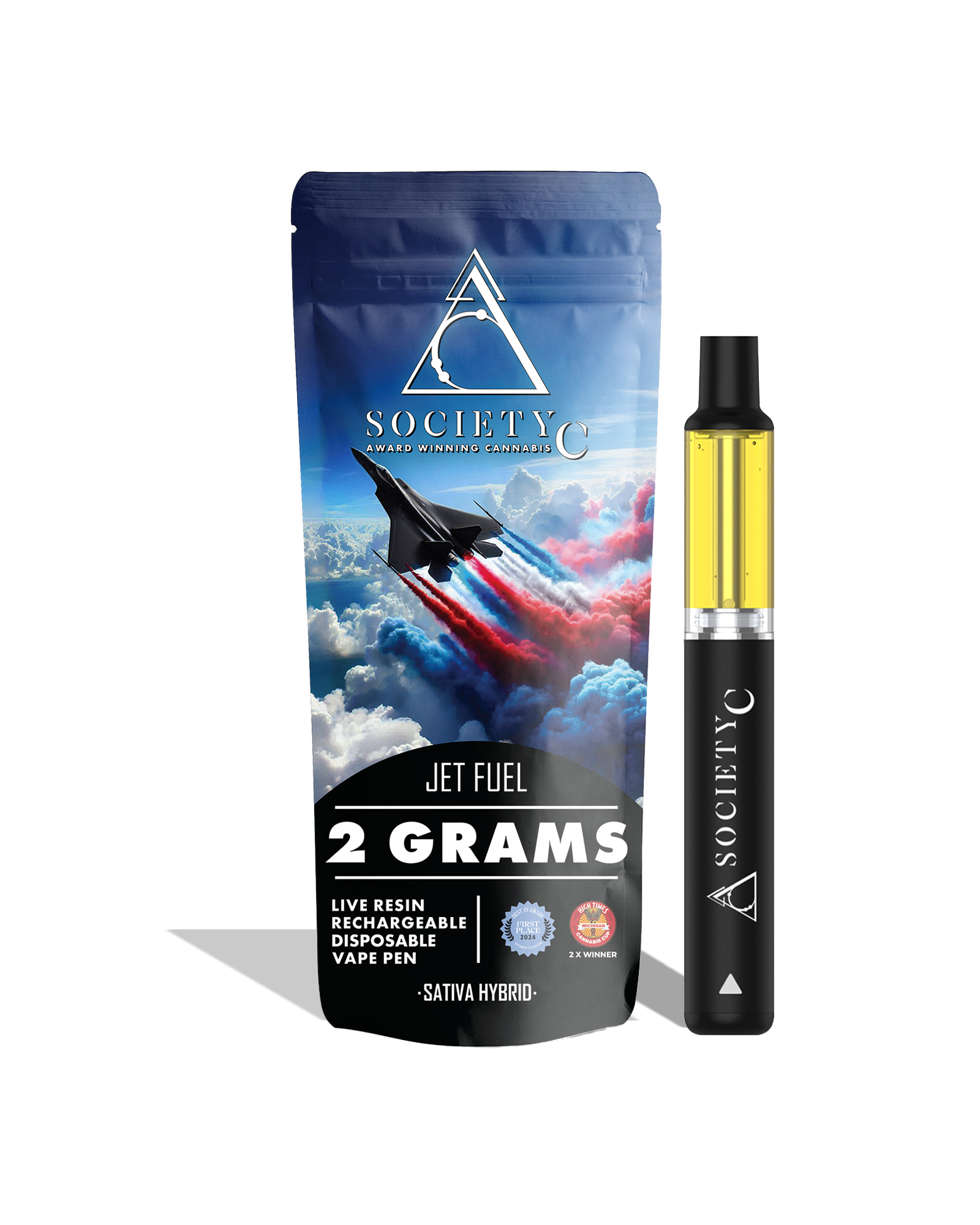 Jet Fuel Live Resin Disposable Cart 2g, 1 of 1