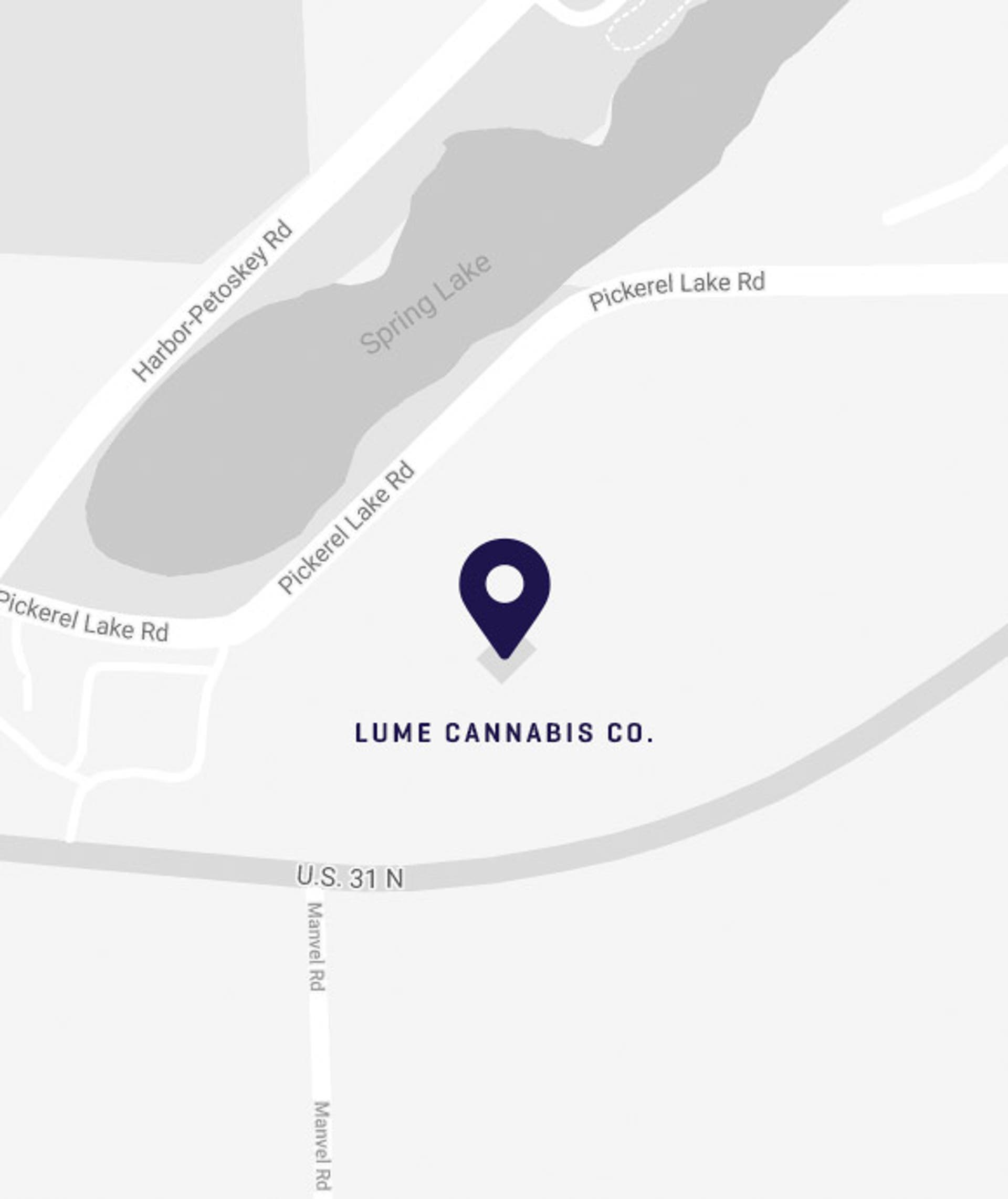 Location of Lume Cannabis Dispensary in Petoskey, MI