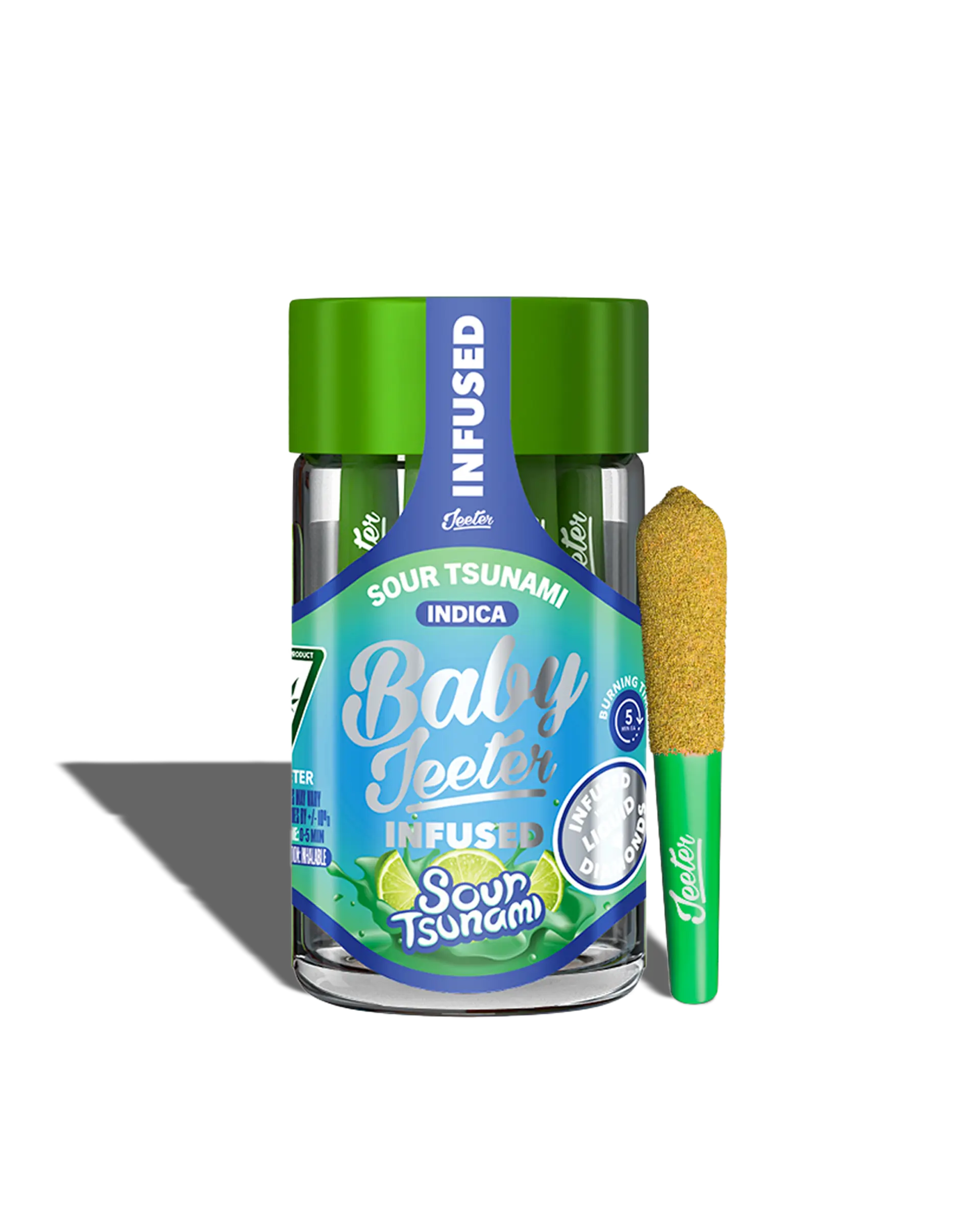Baby Jeeter Sour Tsunami Infused Preroll 5-pack