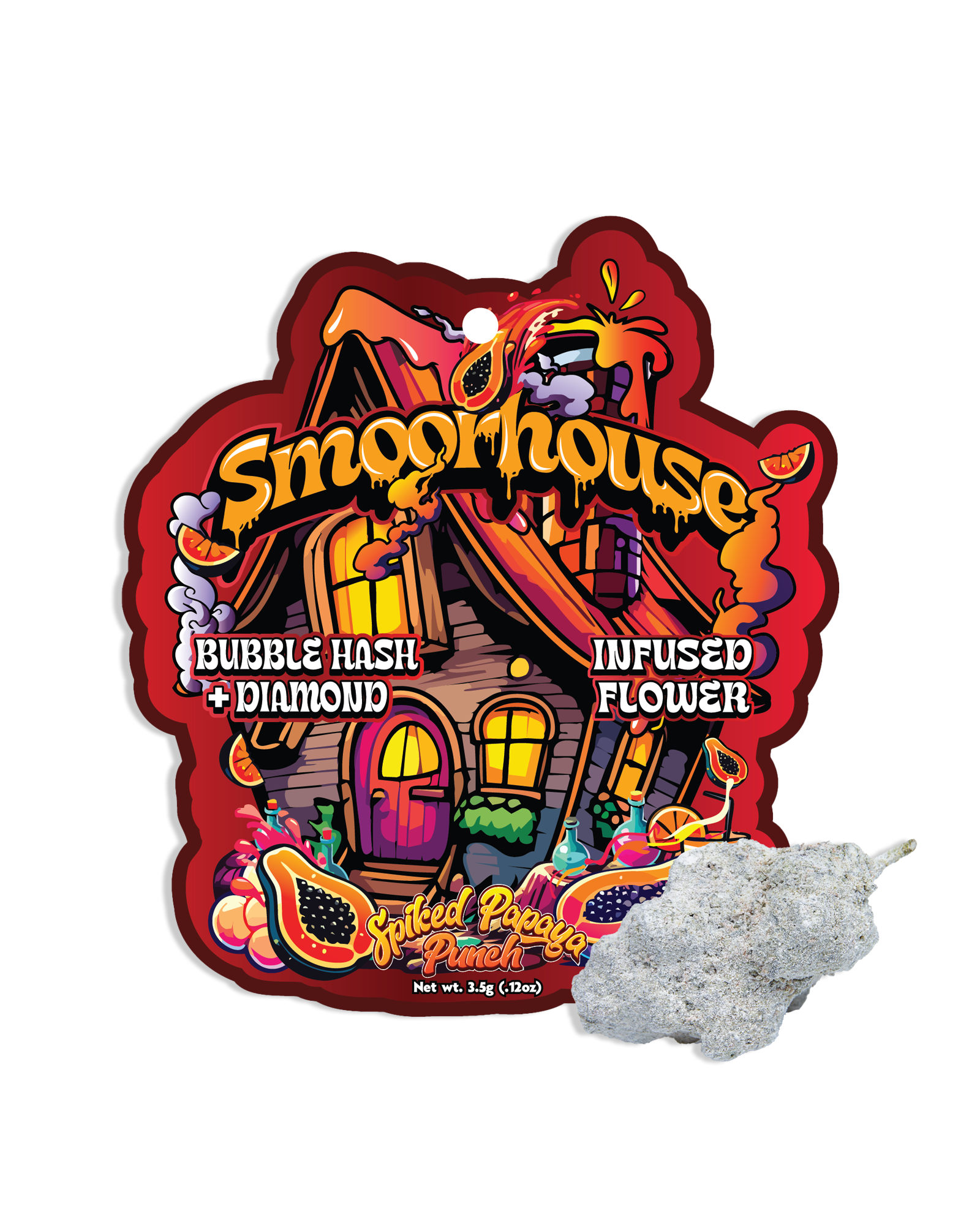 Spike Papaya Punch Bubble Hash Infused Flower 3.5g, 1 of 1