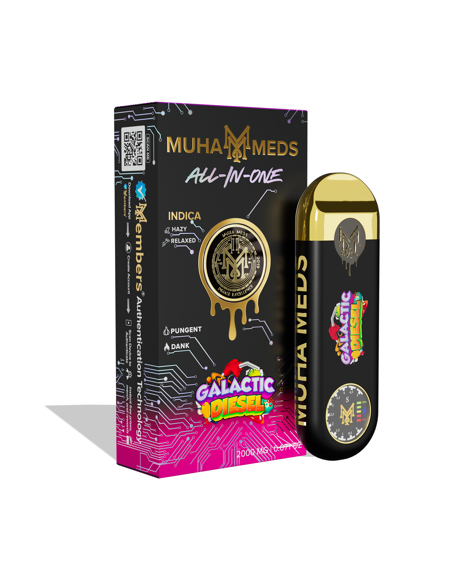 Galactic Diesel Disposable Cart 2g, 1 of 1