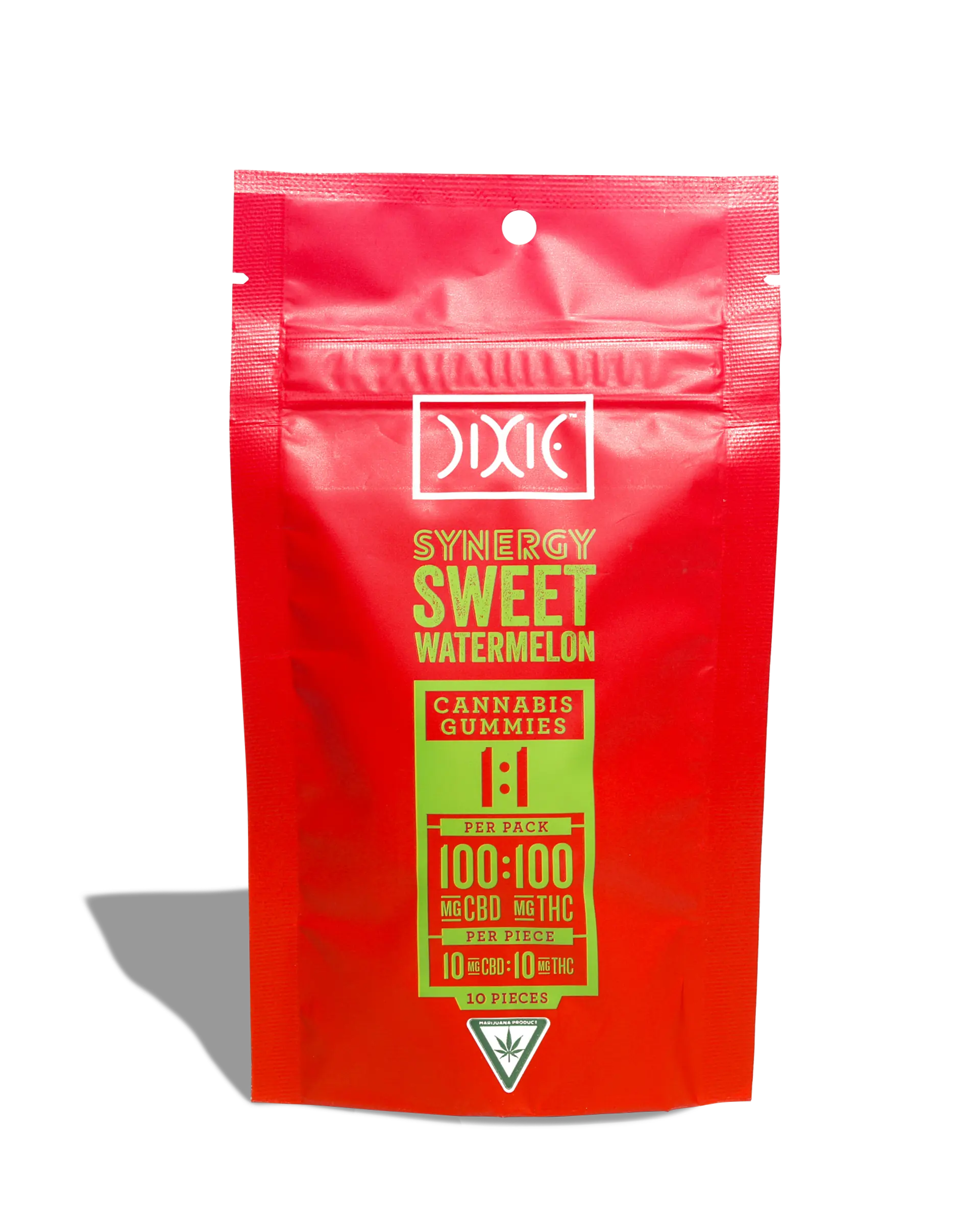 Sweet Watermelon 1:1 Gummies 10x10mg, 1 of 3