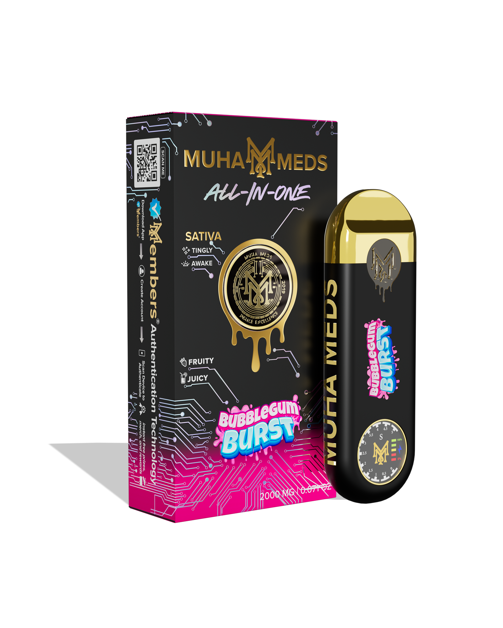 Bubble Gum Burst Disposable Cart 2g, 1 of 1