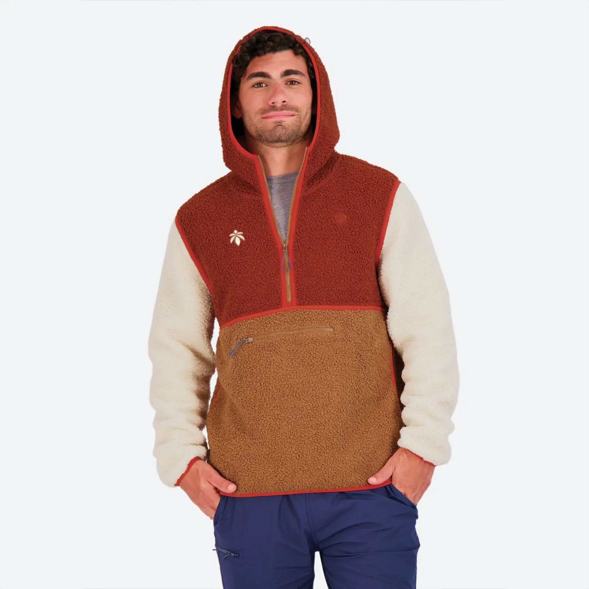 Lume Firefly Men's Sherpa Hoodie - Rust (XXL)