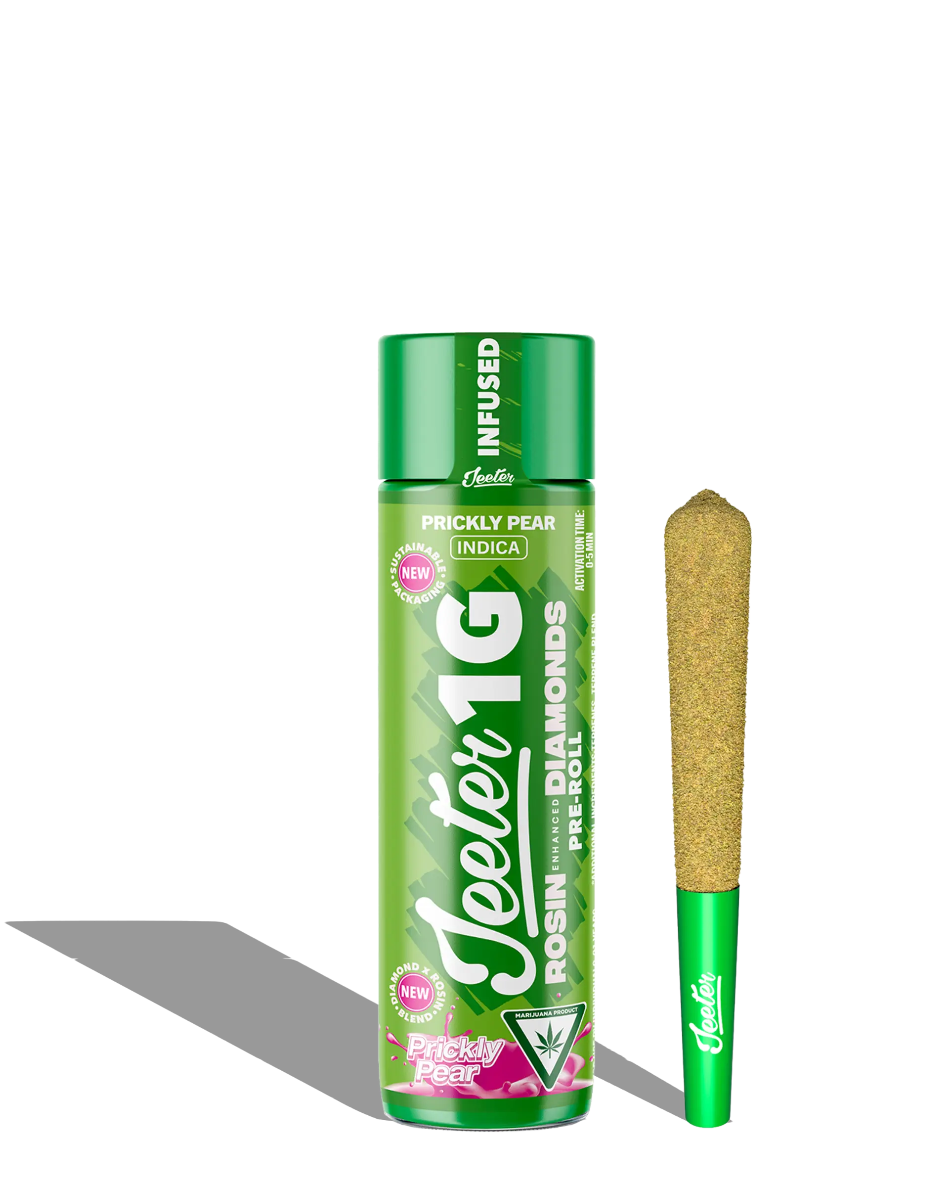 Live Rosin Enhanced Jeeter Prickly Pear Infused Preroll 1g