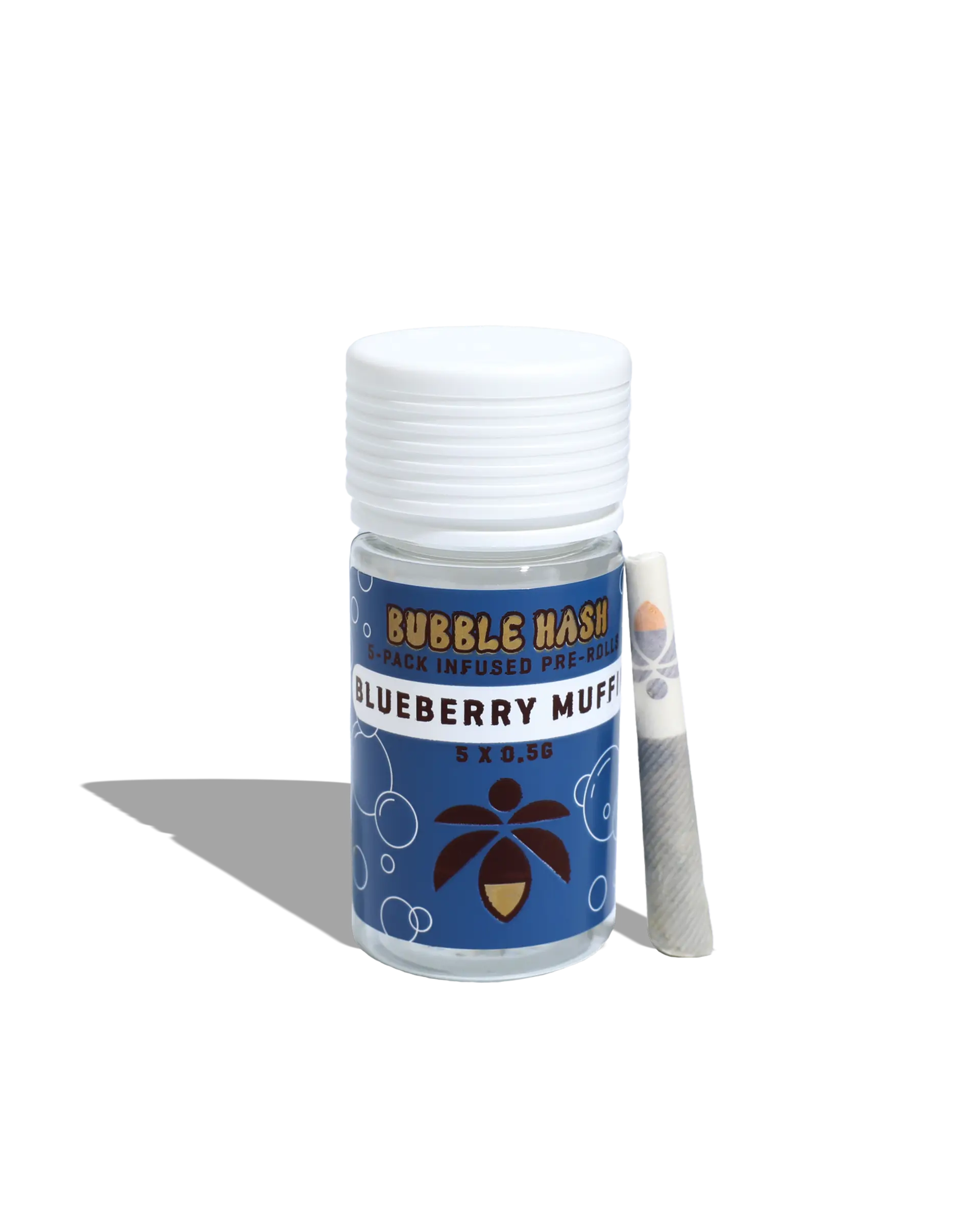 Blueberry Muffin Bubble Hash Infused Preroll 5-pack