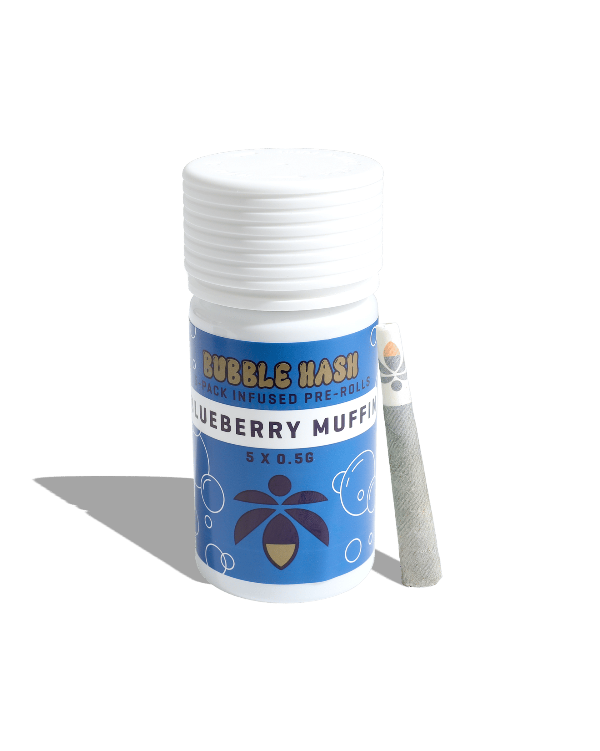 Blueberry Muffin Bubble Hash Infused Preroll 5-pack