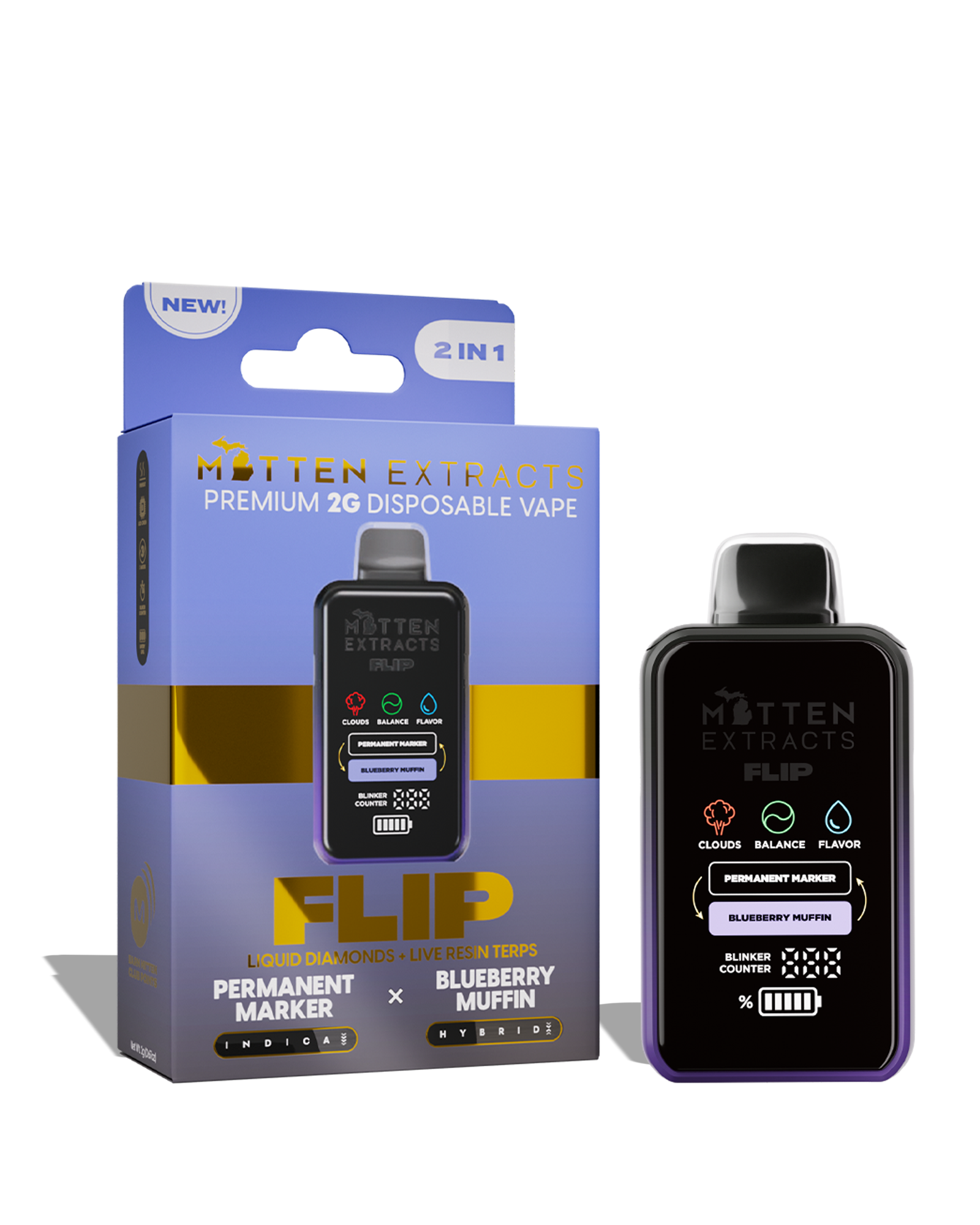 Permanent Marker X Blueberry Muffin Flip Disposable Cart 2g, 1 of 1