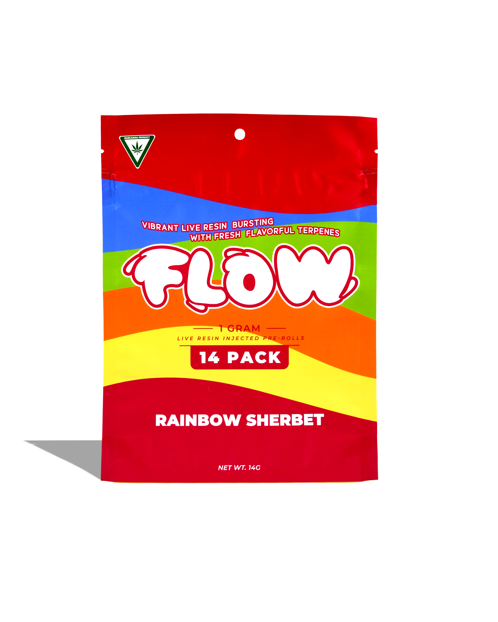 Rainbow Sherbet Live Resin Infused Preroll 14-pack, 1 of 1