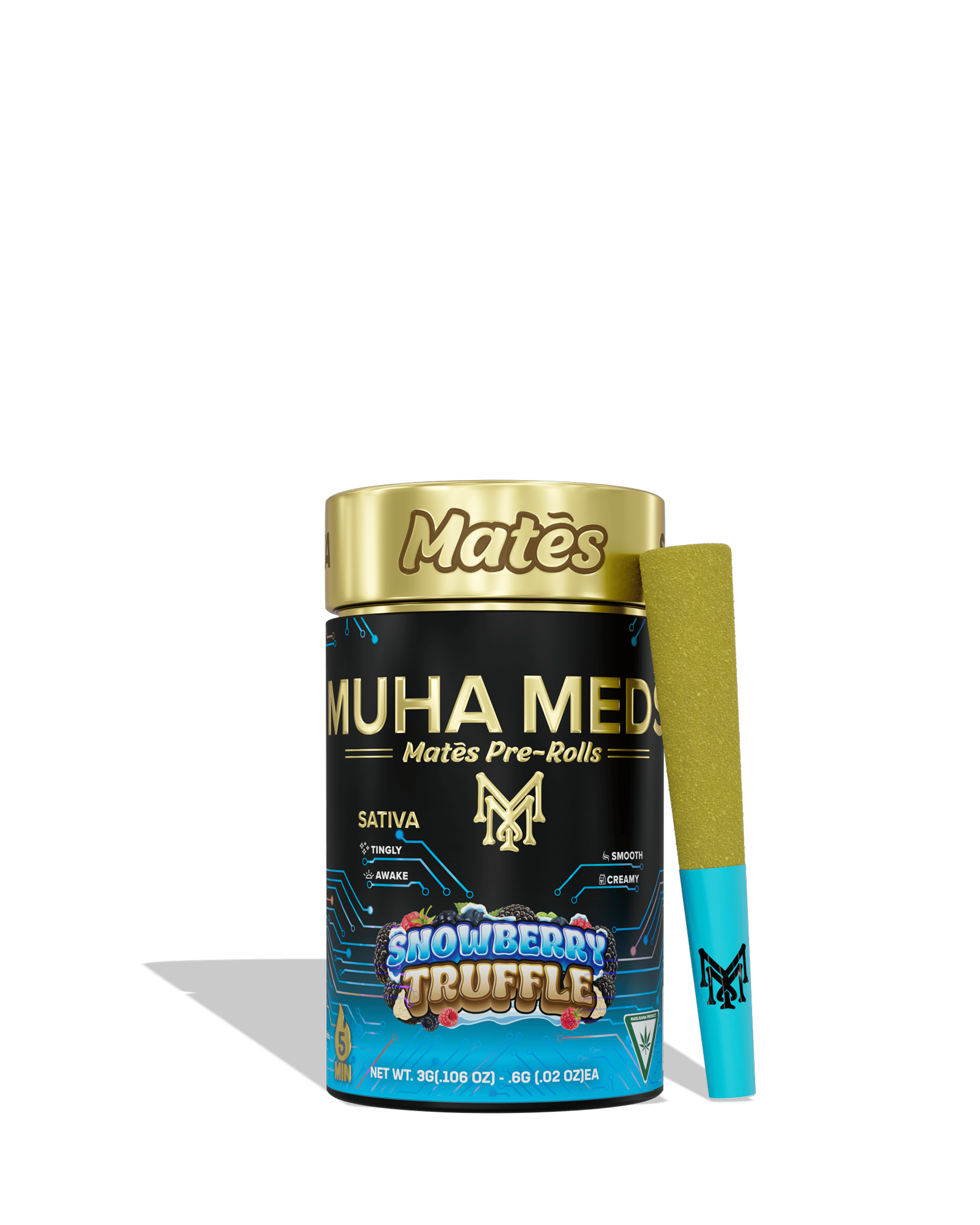 Snowberry Truffle Mates Infused Preroll 5-pack
