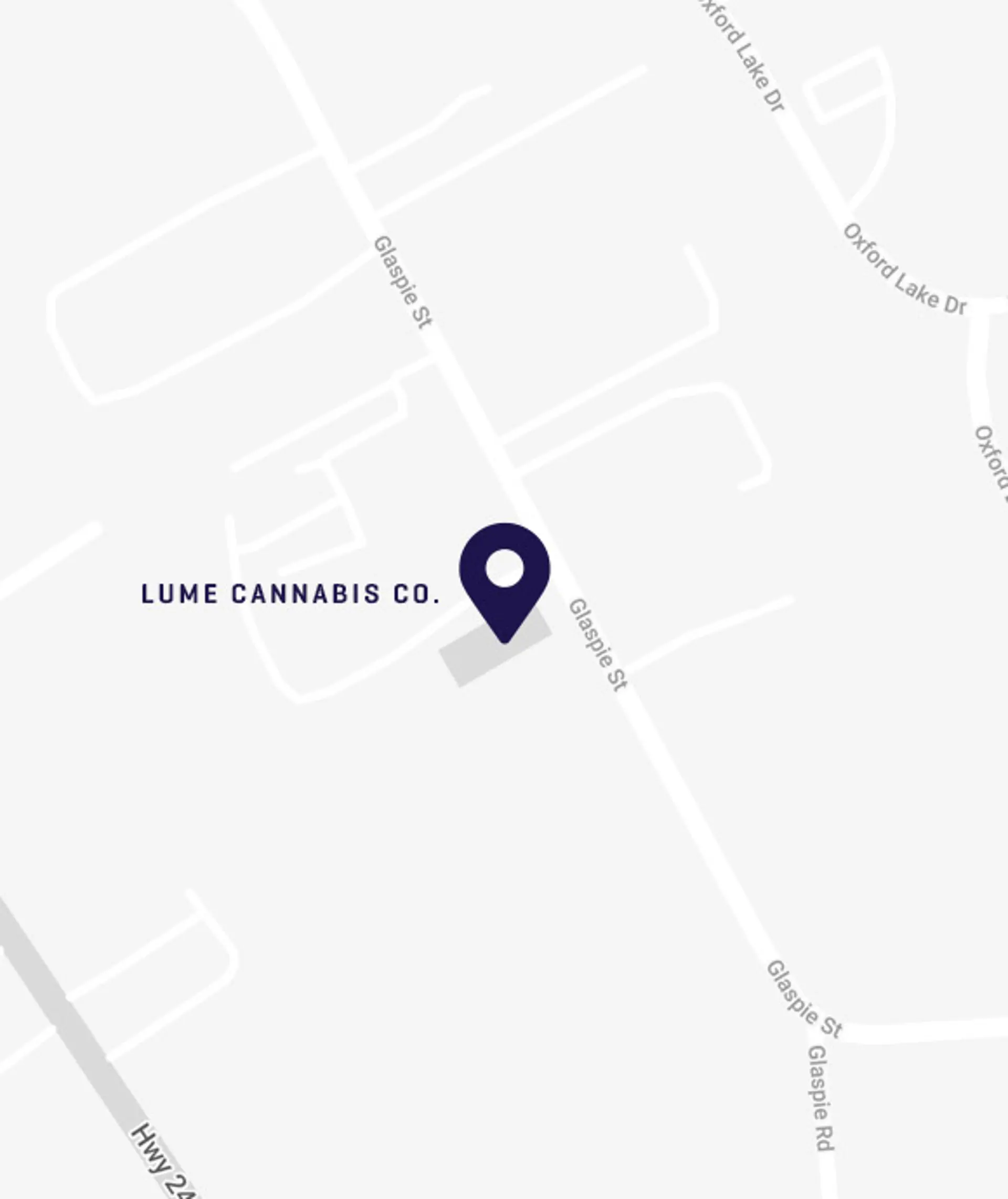 Location of Lume Cannabis dispensary in Oxford, MI