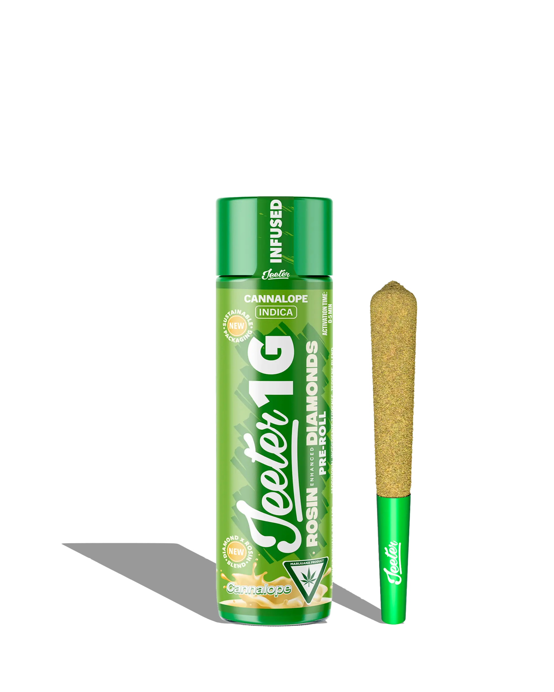 Live Rosin Enhanced Jeeter Cannalope Infused Preroll 1g