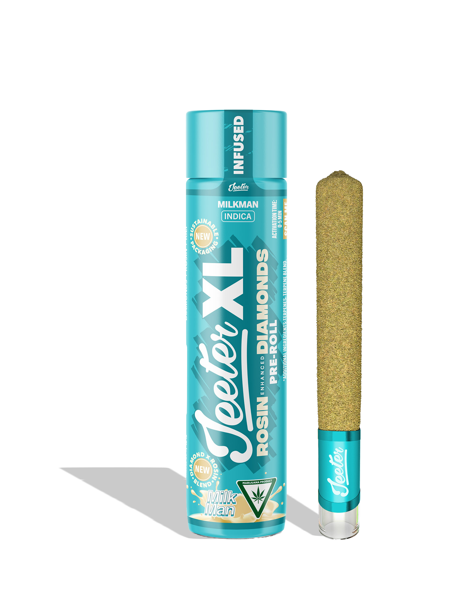 Live Rosin Enhanced Jeeter XL Milkman Infused Preroll 2g, 1 of 1