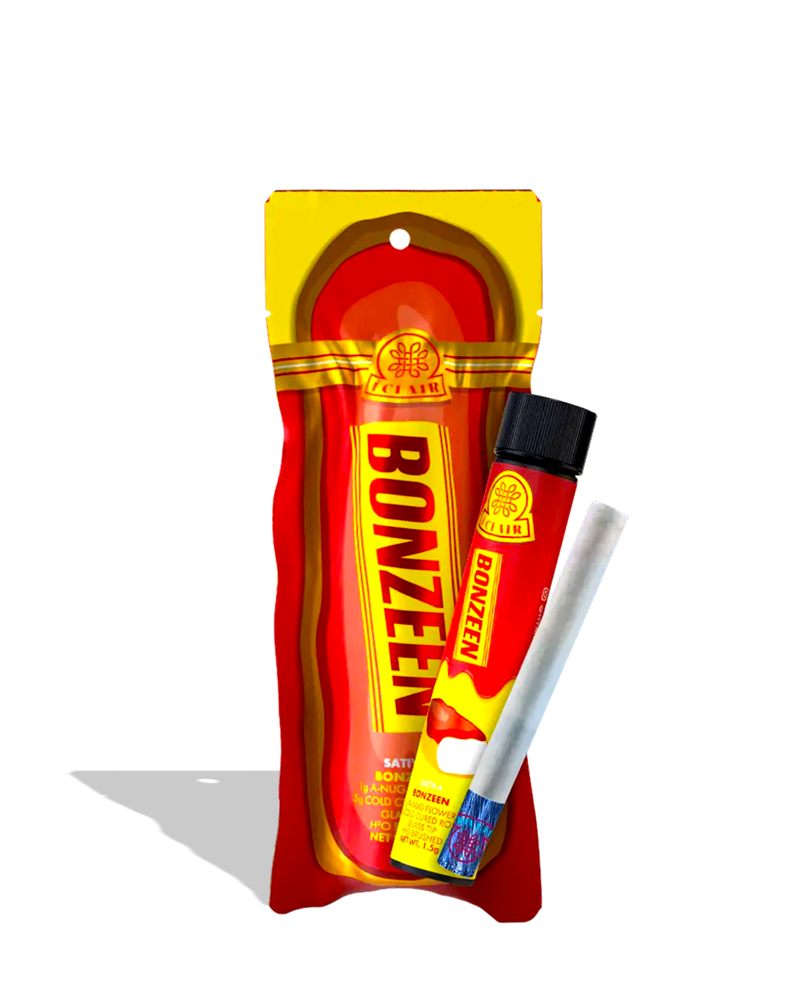 Bonzeen Eclair Hash Rosin Infused Preroll 1.5g, 1 of 1