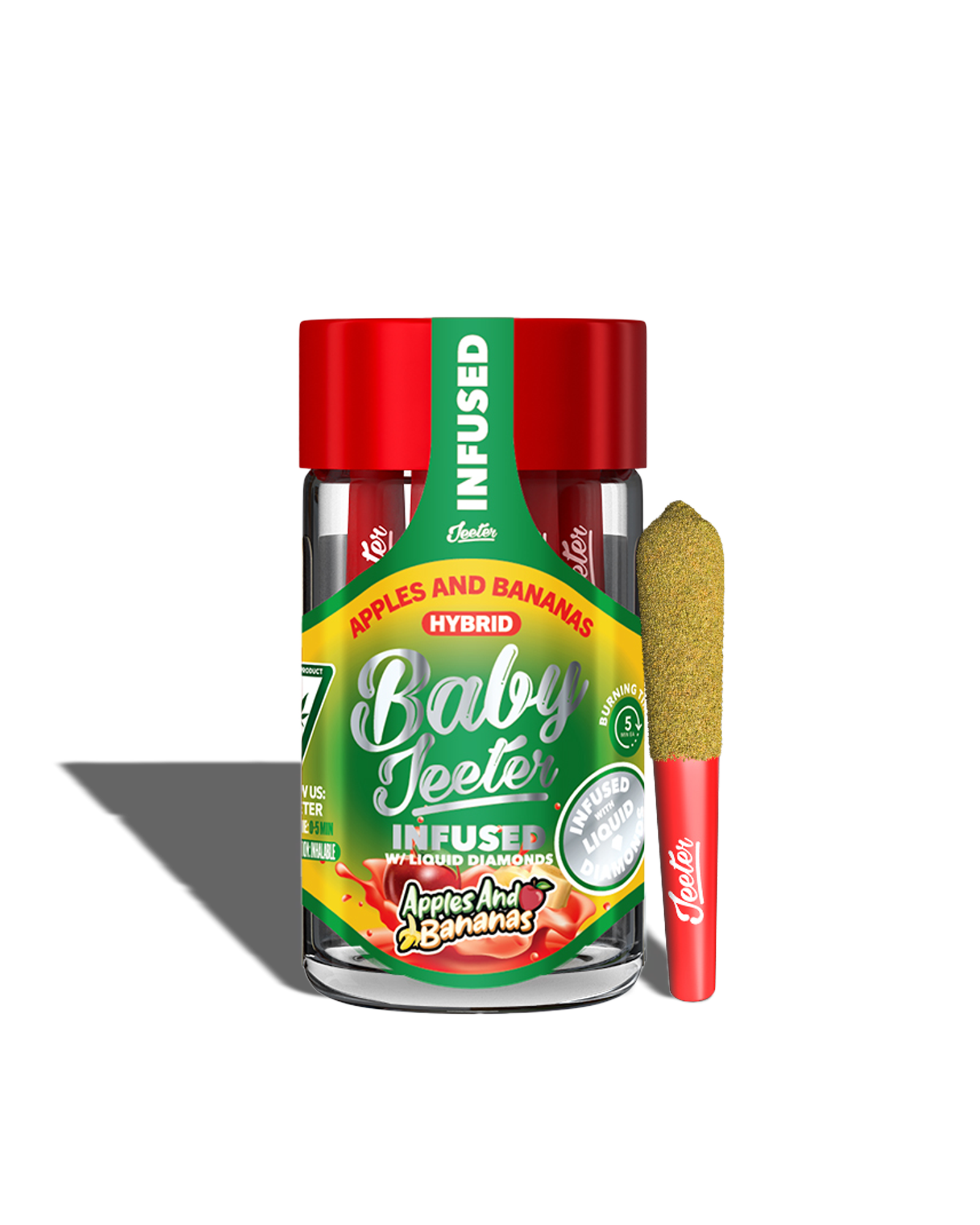 Baby Jeeter Apples & Bananas Infused Preroll 5-pack | Lume Cannabis Co.