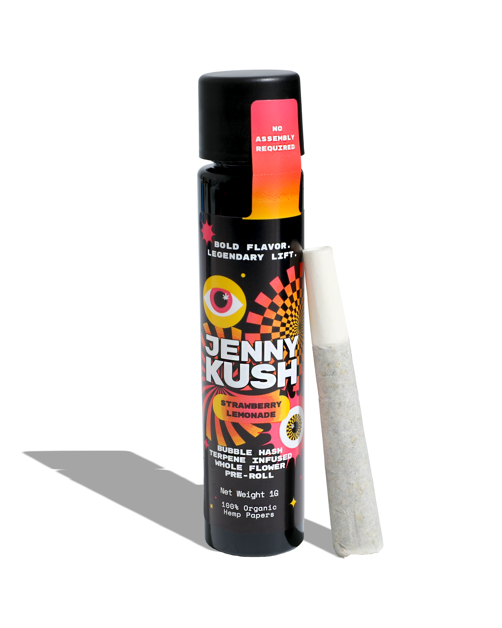 Jenny Kush X Strawberry Lemonade Bubble Hash Infused Preroll 1g, 1 of 1