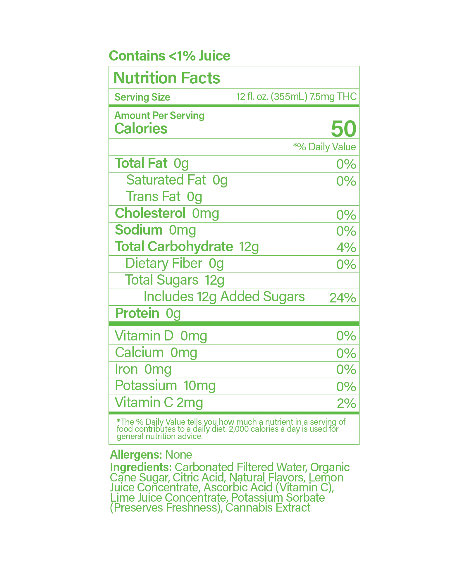 Buzzn Lemon Lime Seltzer 7.5mg, 4 of 4